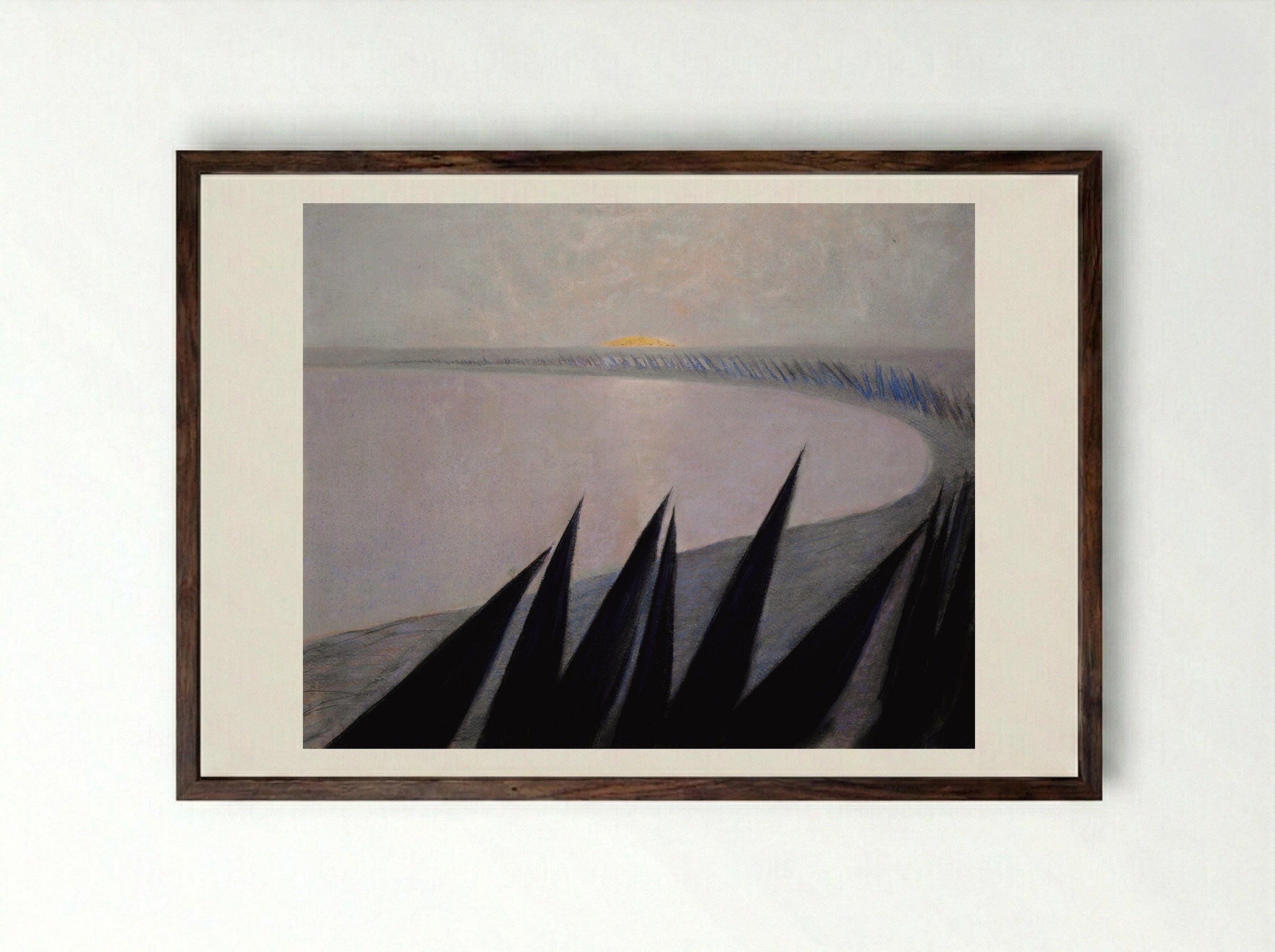 Sorrow (I) - Mikalojus Konstantinas Čiurlionis - Framed Print Dark Wood