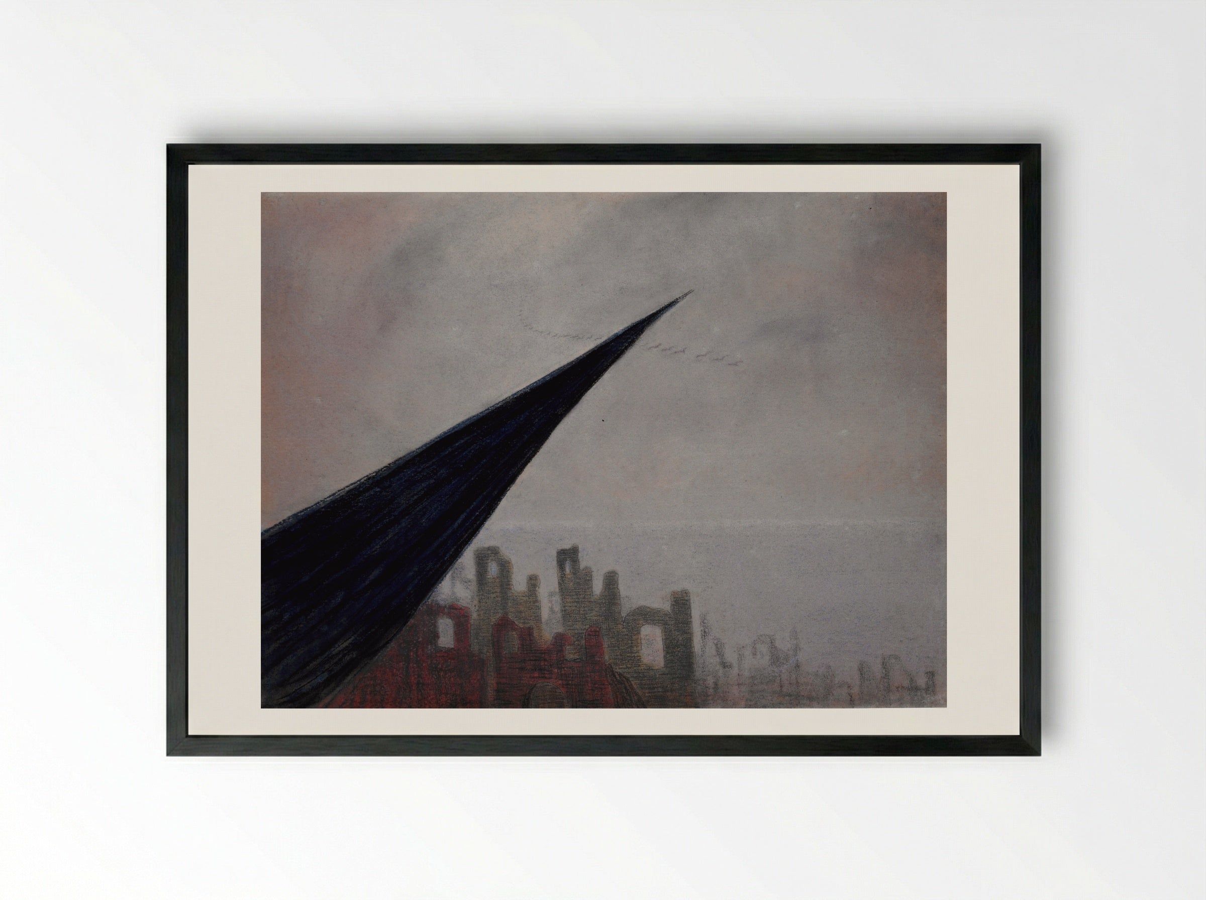 Sorrow (II) - Mikalojus Konstantinas Čiurlionis - Framed Print Black