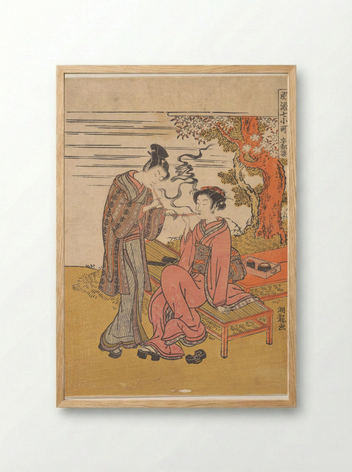 Sotoba (The Stupa) - Isoda Koryūsai - Framed Print Wood