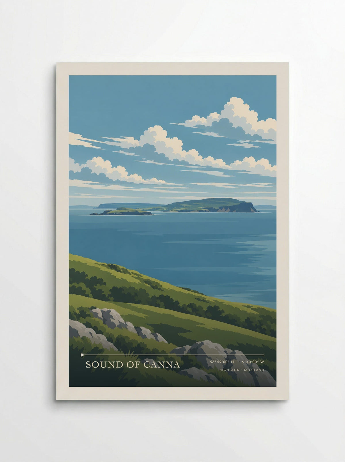 Sound of Canna, Highland | Travel Poster - Poster