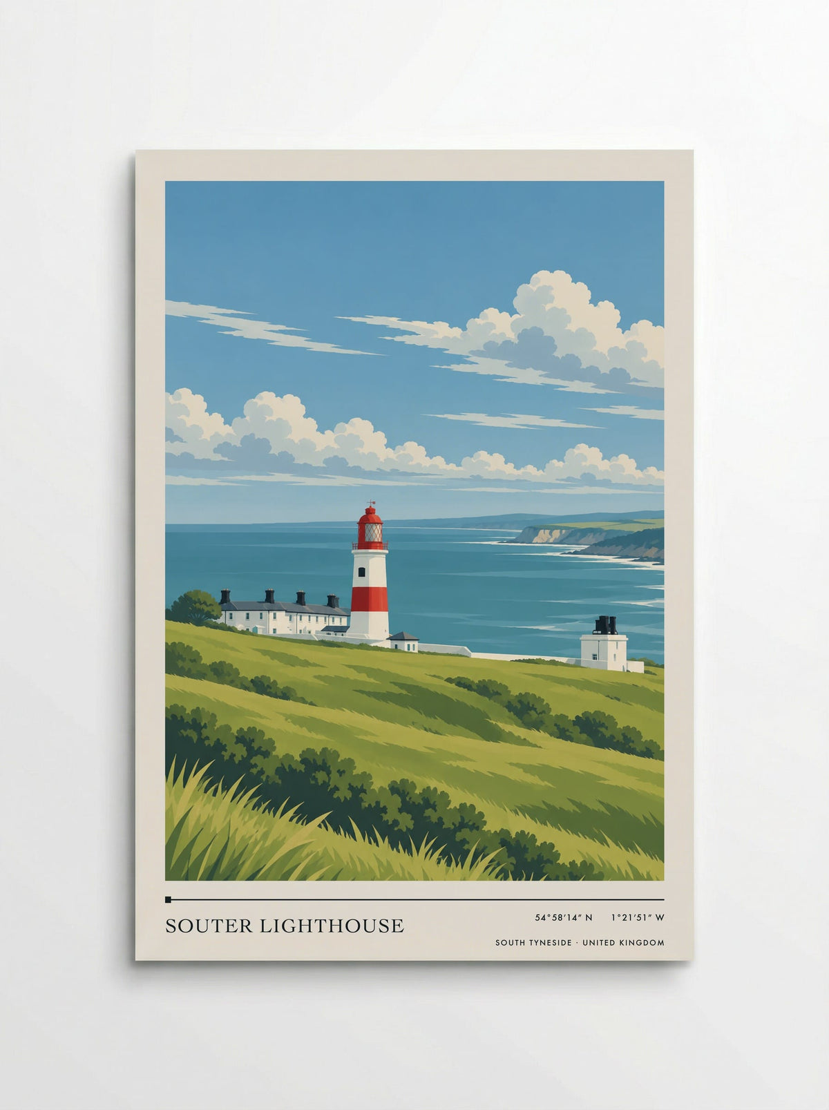 Souter Lighthouse, South Tyneside | Travel Poster - Poster