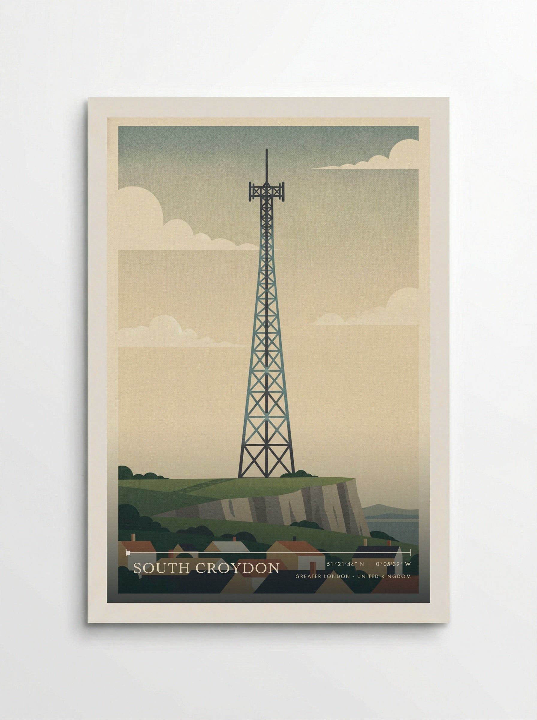South Croydon Greater London United Kingdom Travel Poster - Poster
