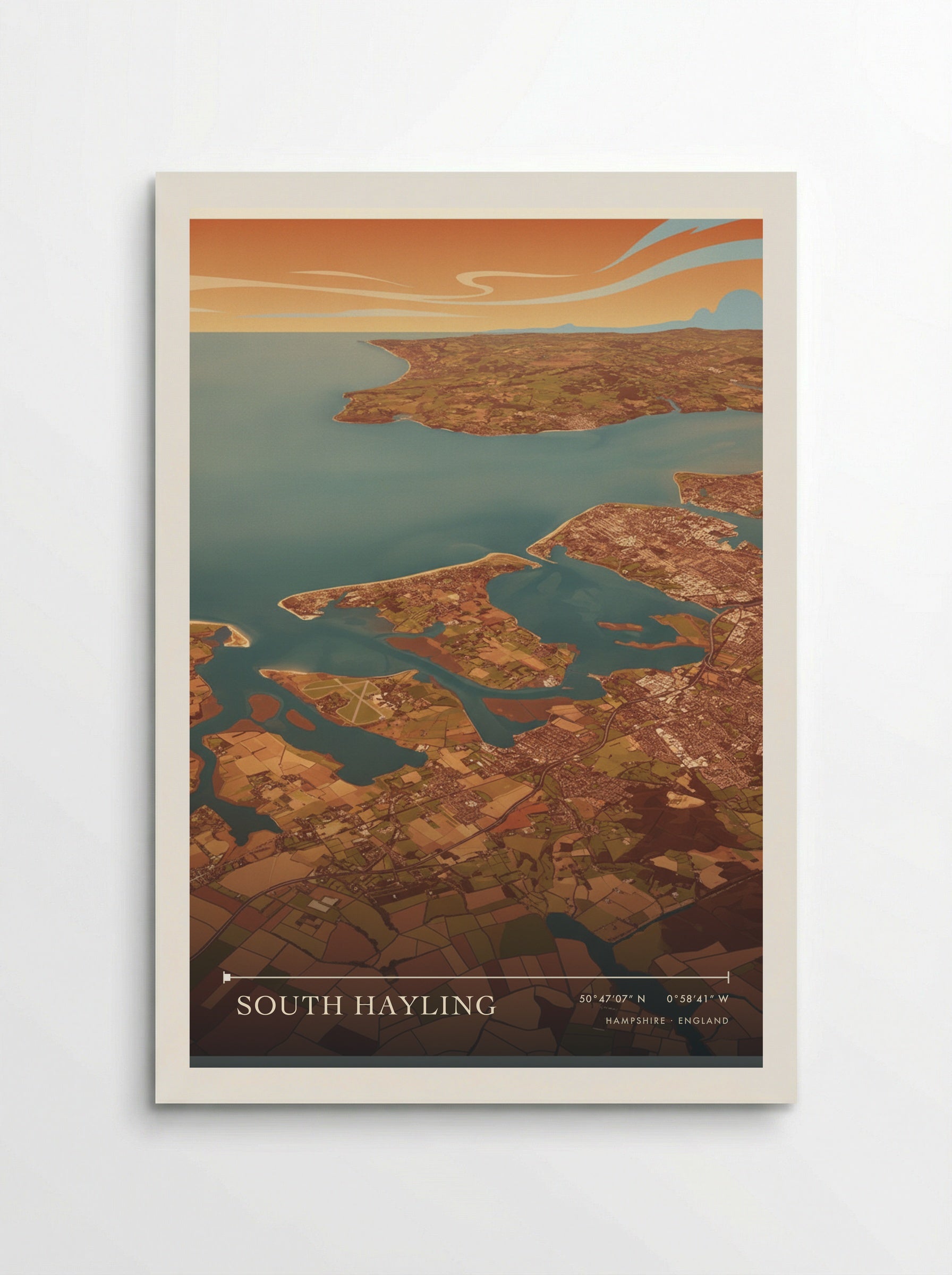 South Hayling Hampshire England Travel Poster - Poster
