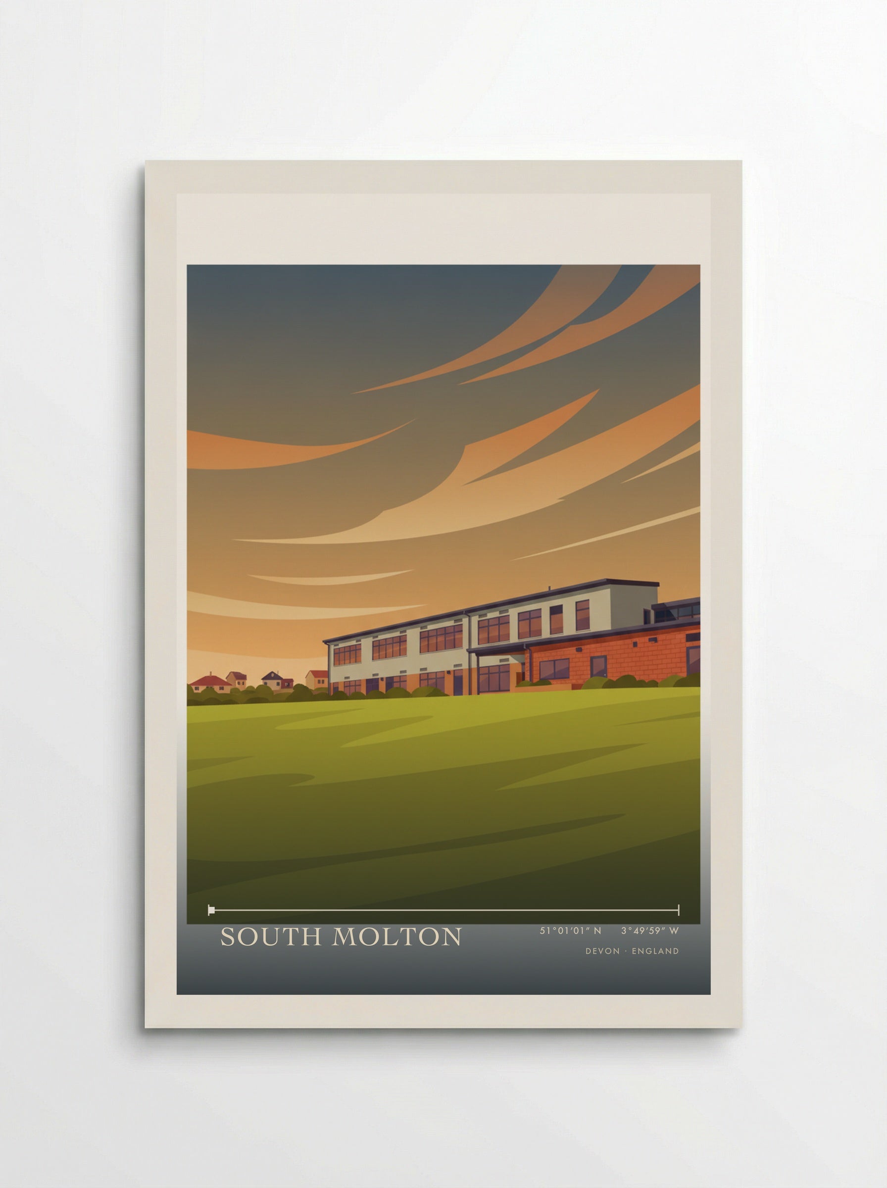 South Molton Devon England Travel Poster - Poster