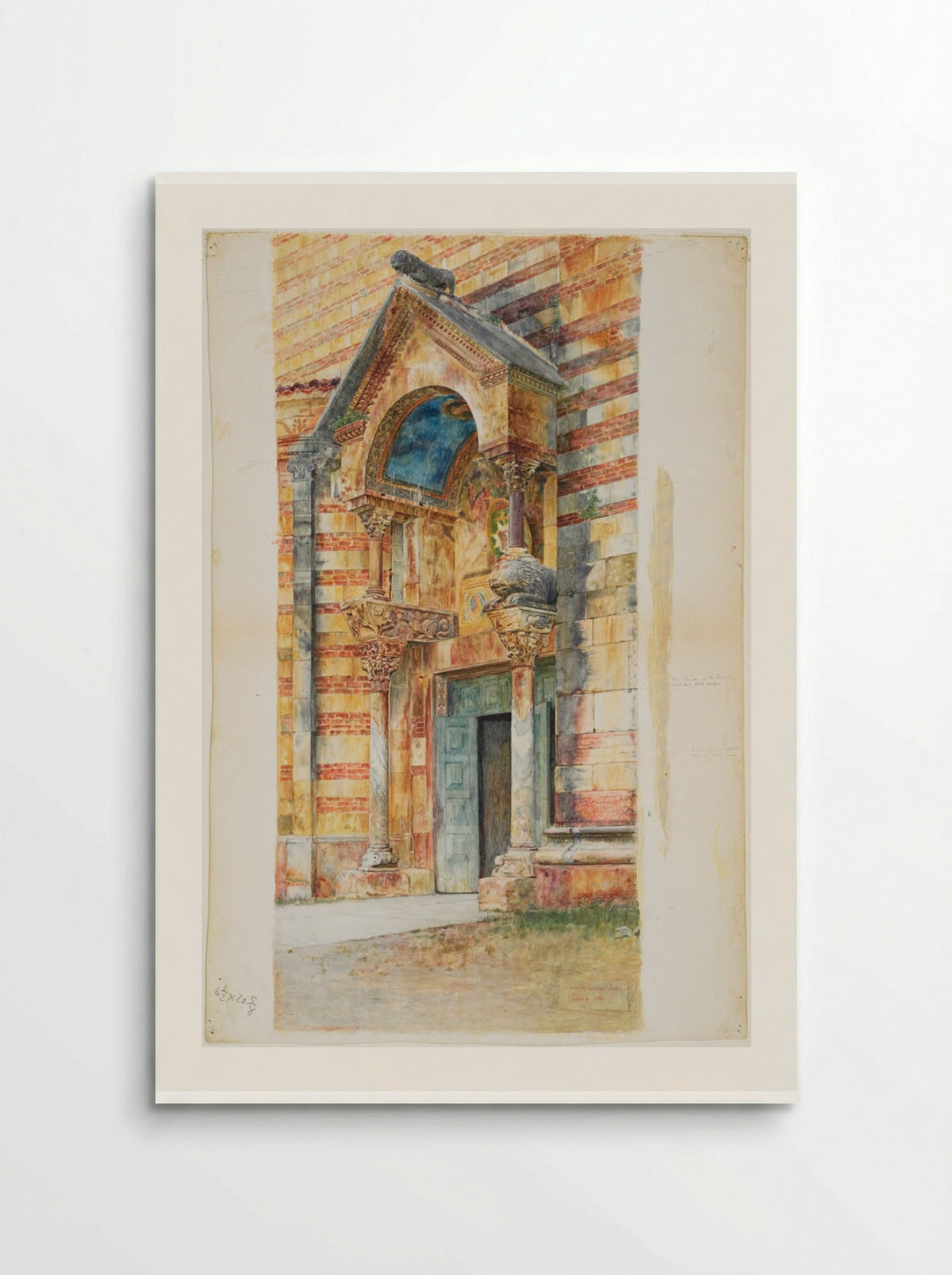 South Porch, Duomo, Verona, Italy - Joseph Lindon Smith - Poster