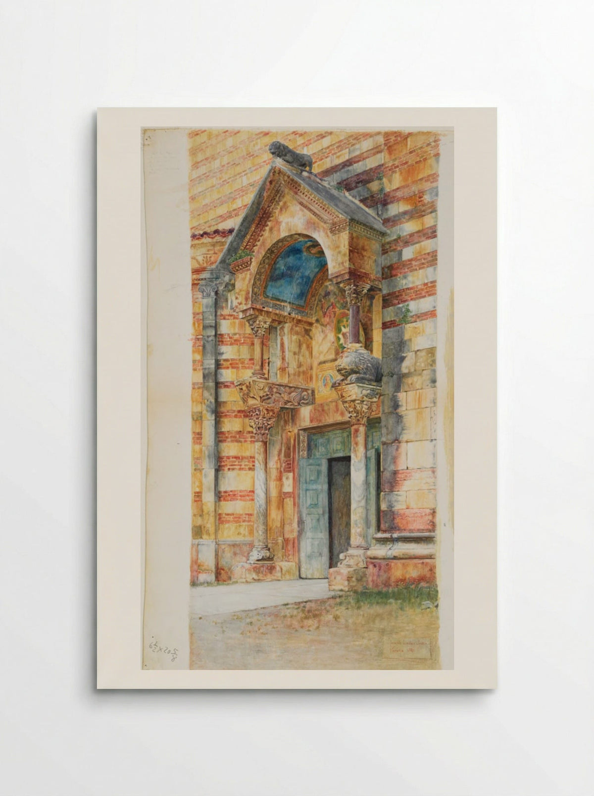 South Porch, Duomo, Verona, Italy - Joseph Lindon Smith - Poster