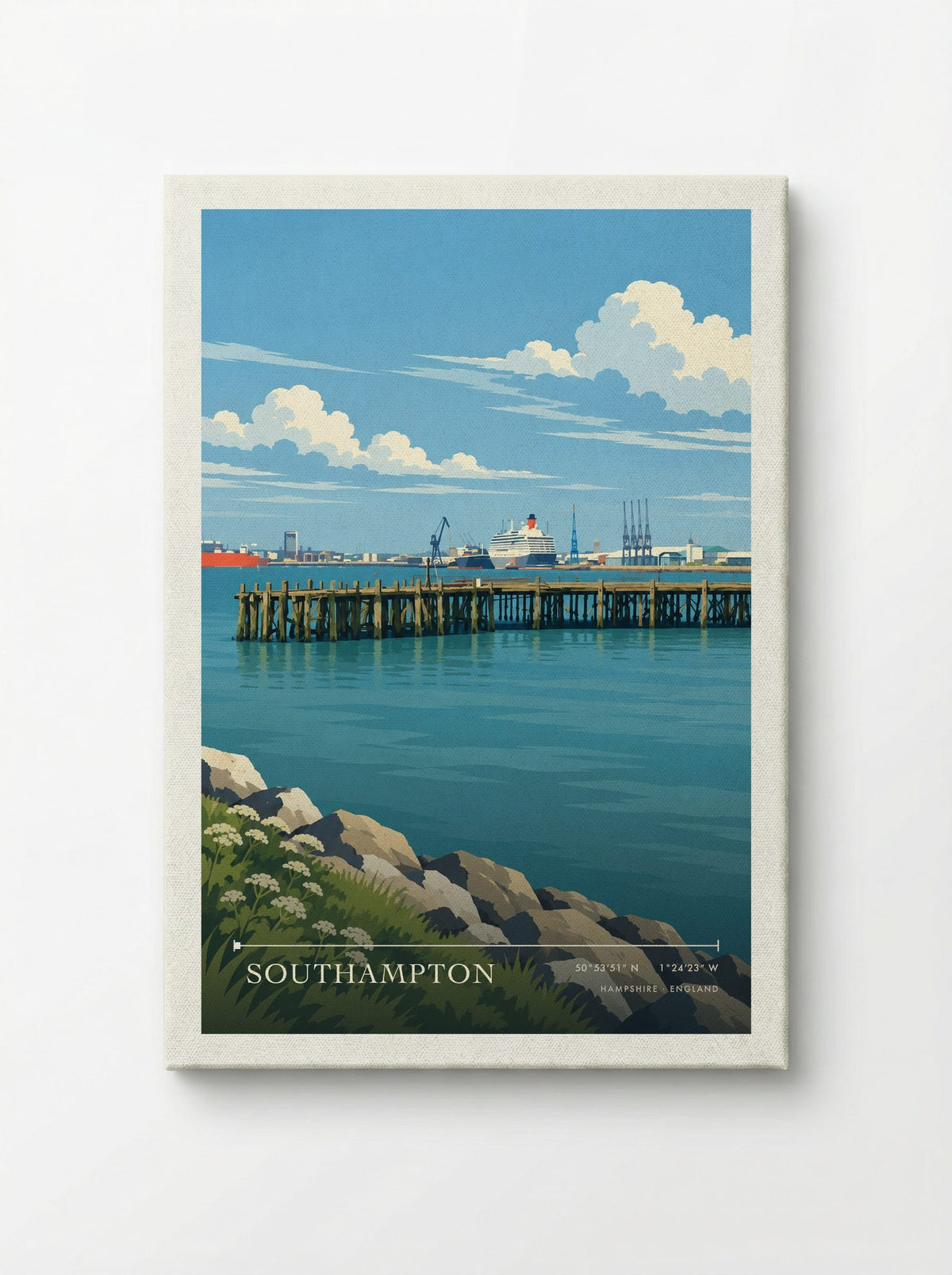 Southampton, Hampshire | Travel Poster - Canvas