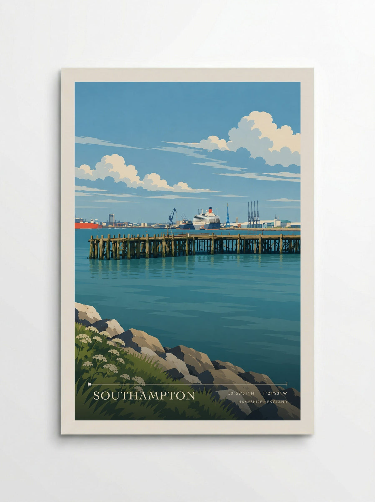 Southampton, Hampshire | Travel Poster - Poster