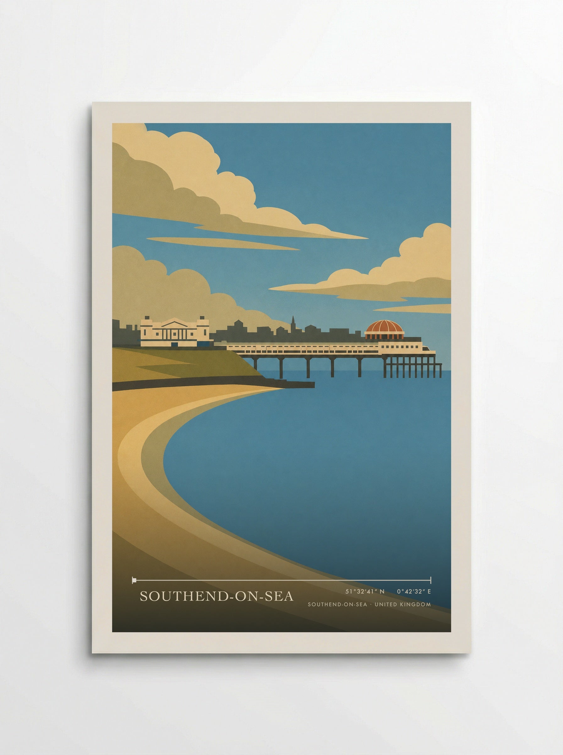 Southend-on-Sea United Kingdom Travel Poster - Poster