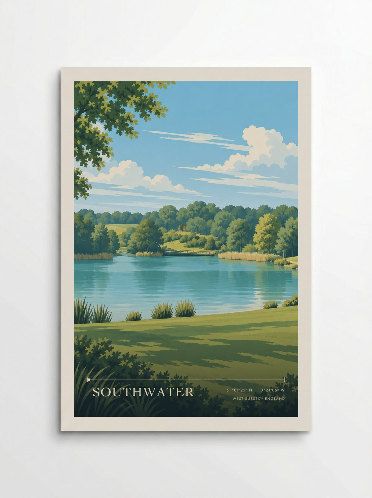 Southwater, West Sussex | Travel Poster - Poster