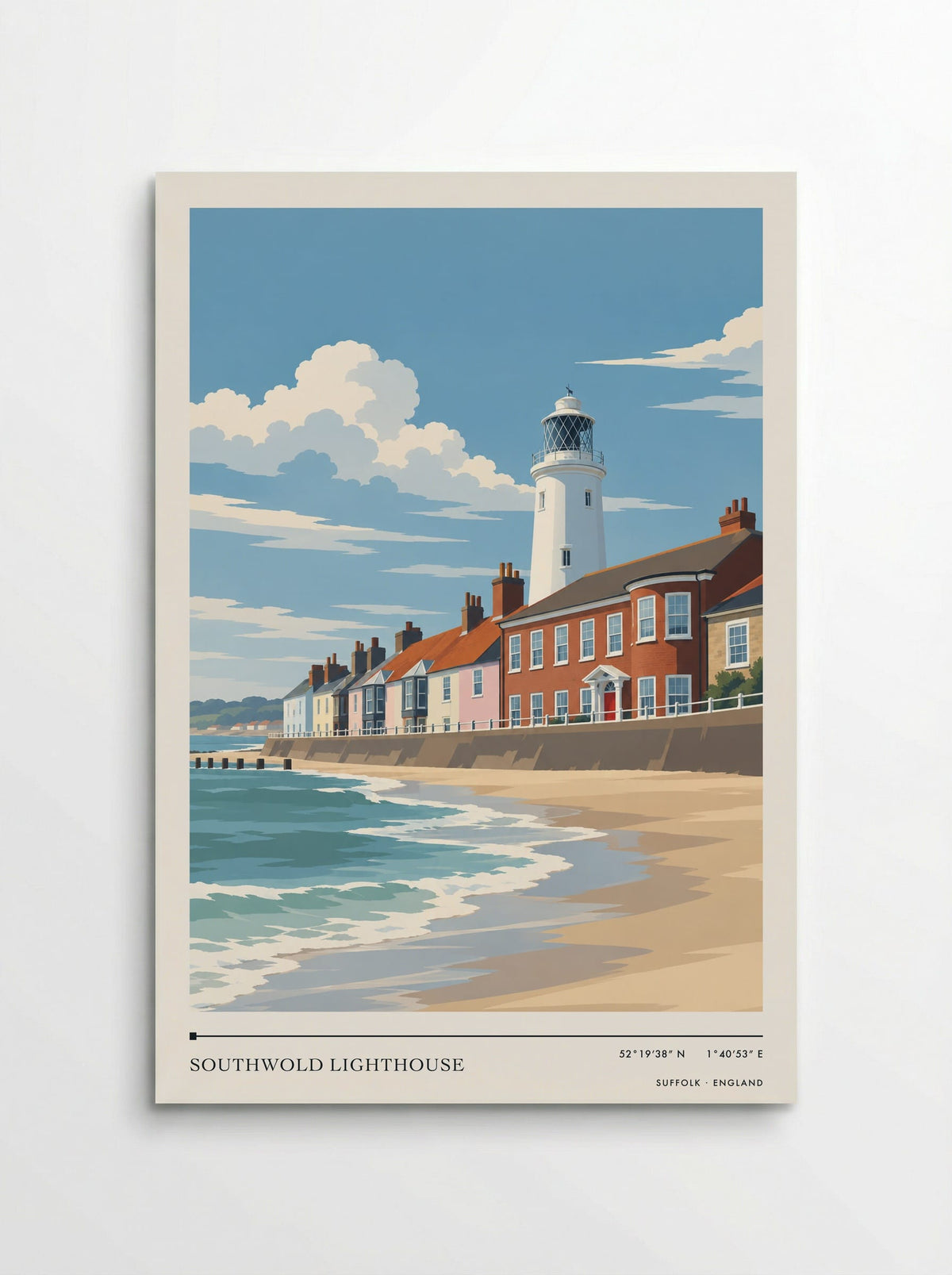 Southwold Lighthouse, Suffolk | Travel Poster - Poster