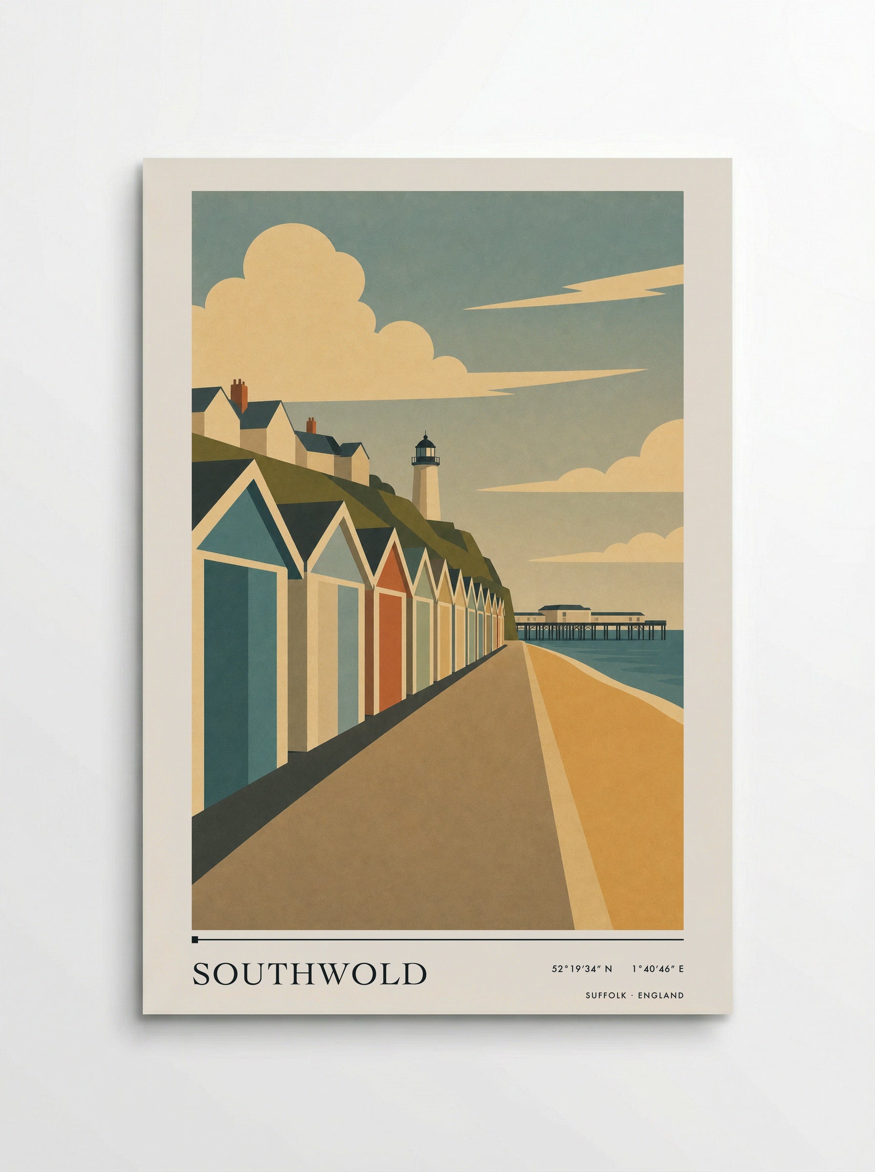 Southwold Suffolk Travel Poster - Poster