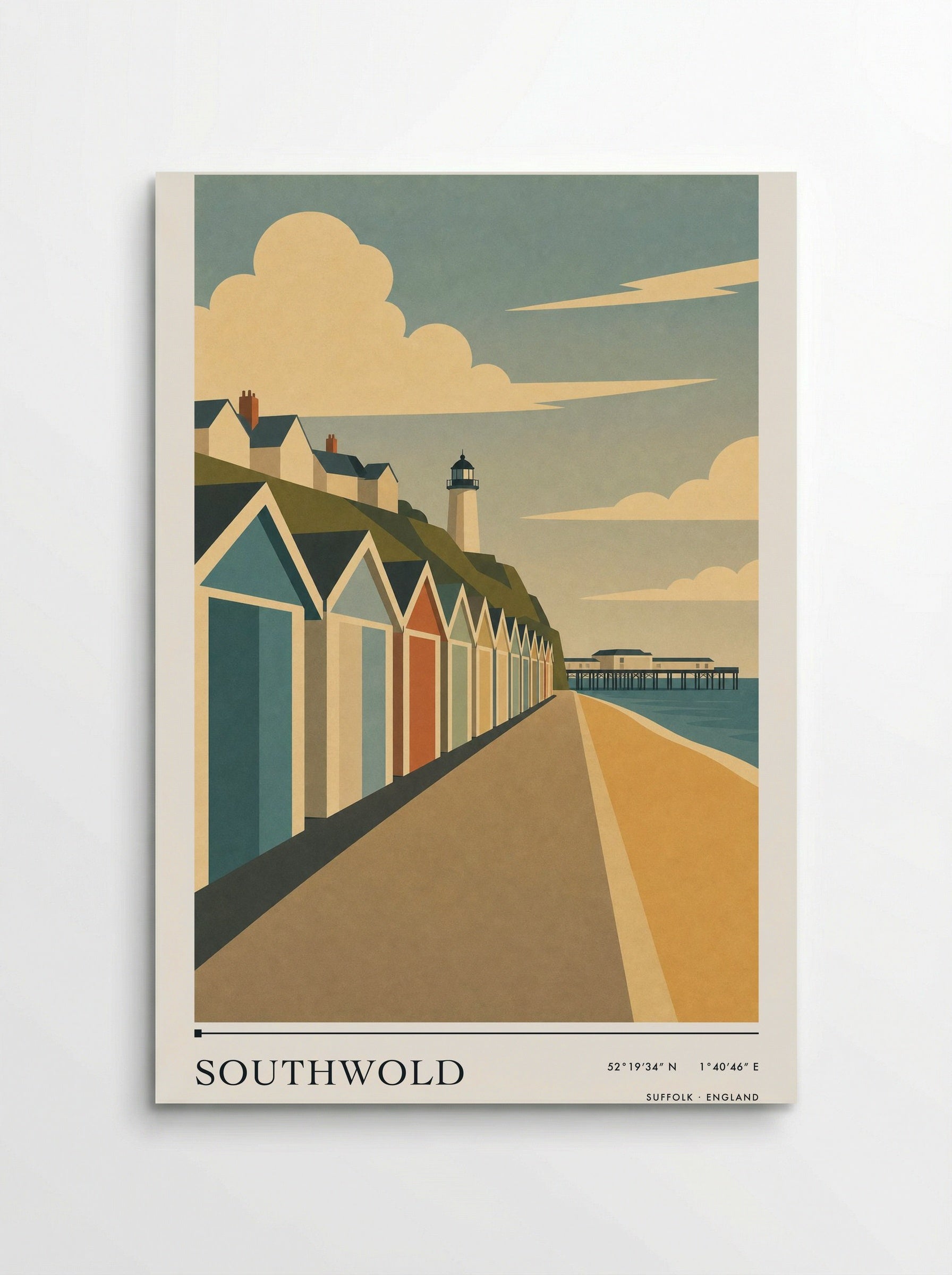 Southwold Suffolk Travel Poster - Poster