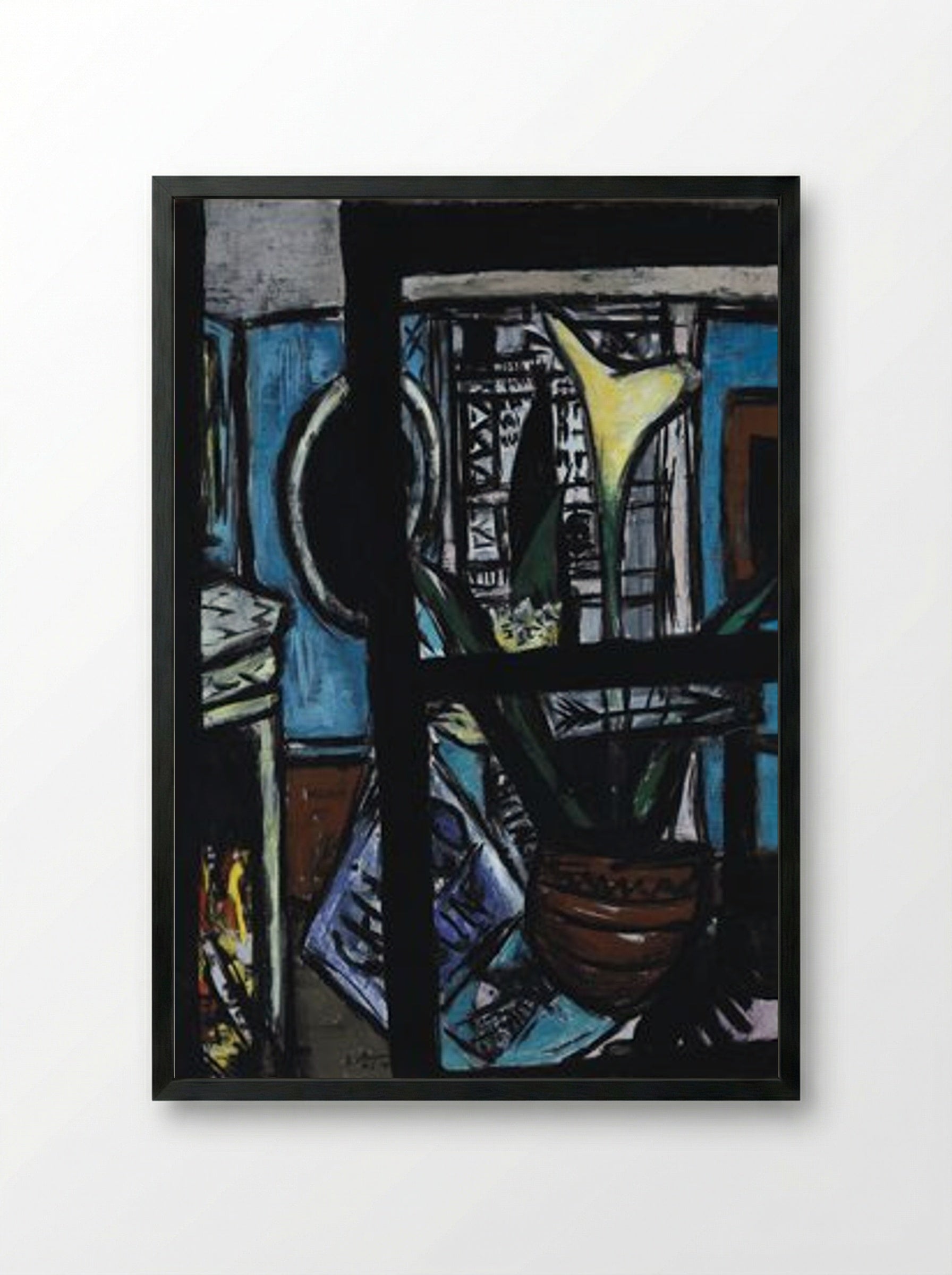 Souvenir of Chicago - Max Beckmann - Framed Print Black