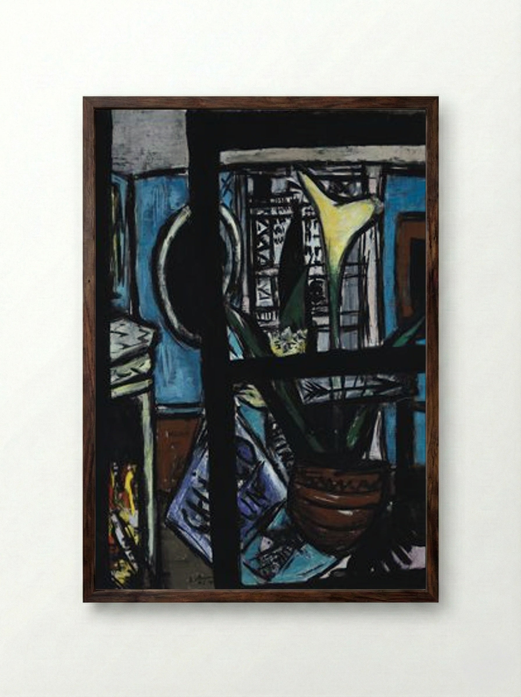 Souvenir of Chicago - Max Beckmann - Framed Print Dark Wood