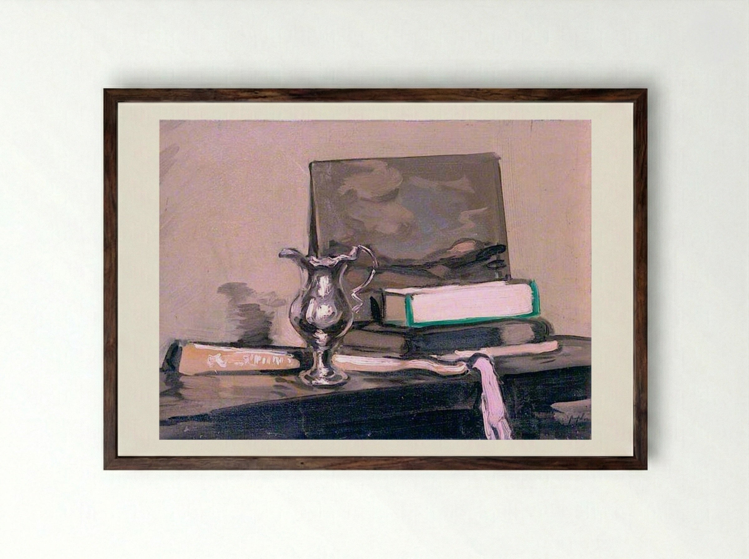 Souvenir - Samuel Peploe - Framed Print Dark Wood