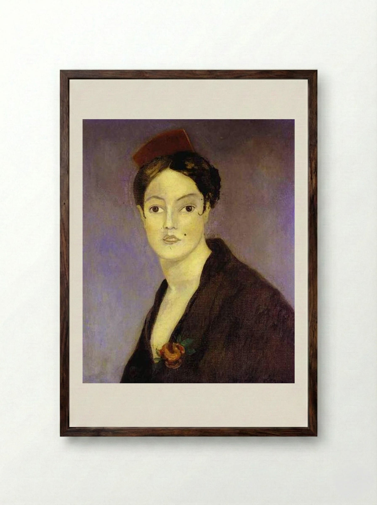 Spanish Woman - Francis Picabia - Framed Print Dark Wood