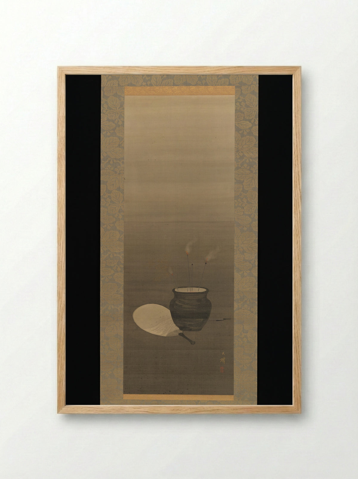 Sparklers on Summer Evening - Shiokawa Bunrin - Framed Print Wood