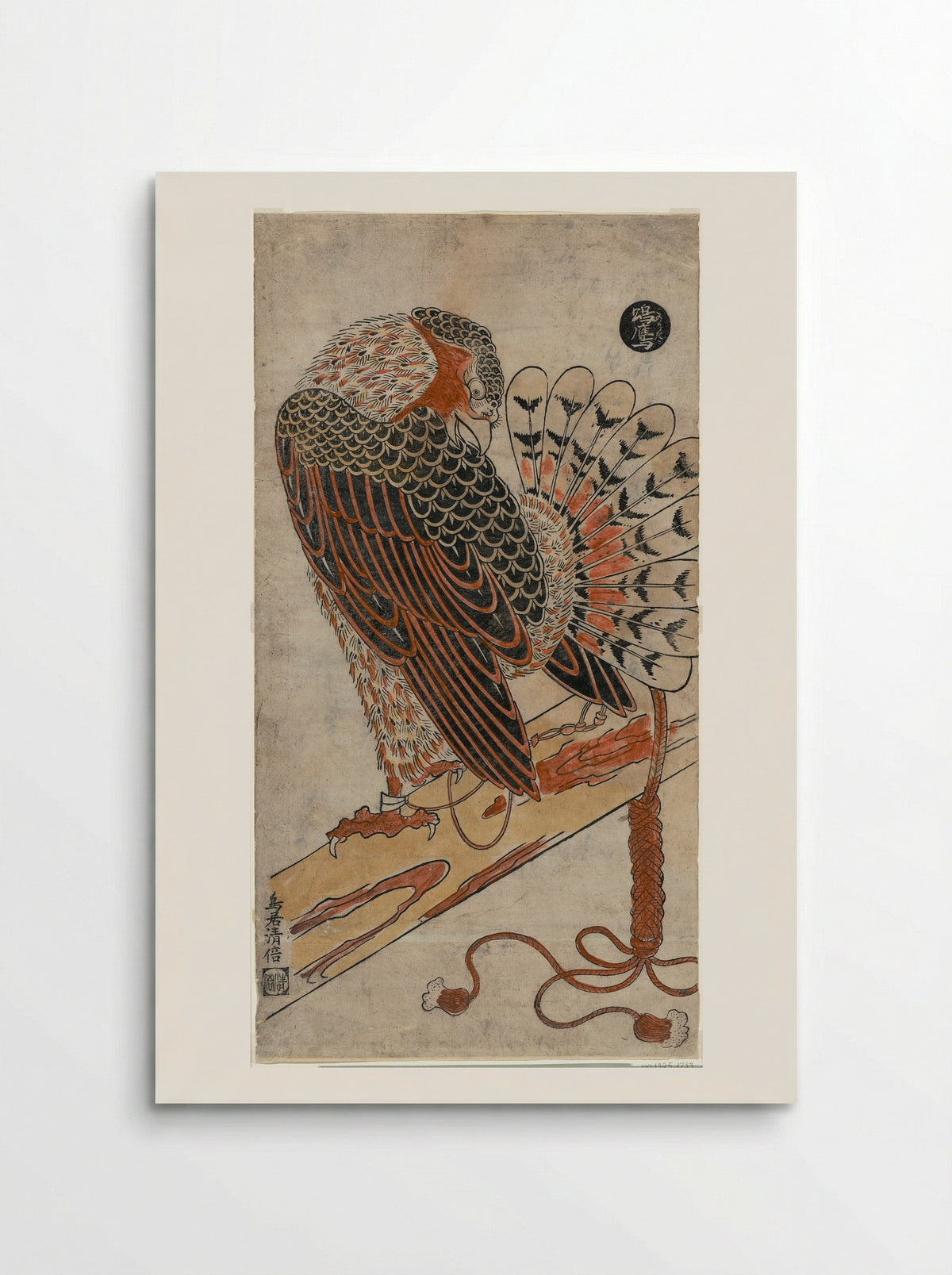 Sparrowhawk (Konori taka) - Torii Kiyomasu I - Poster