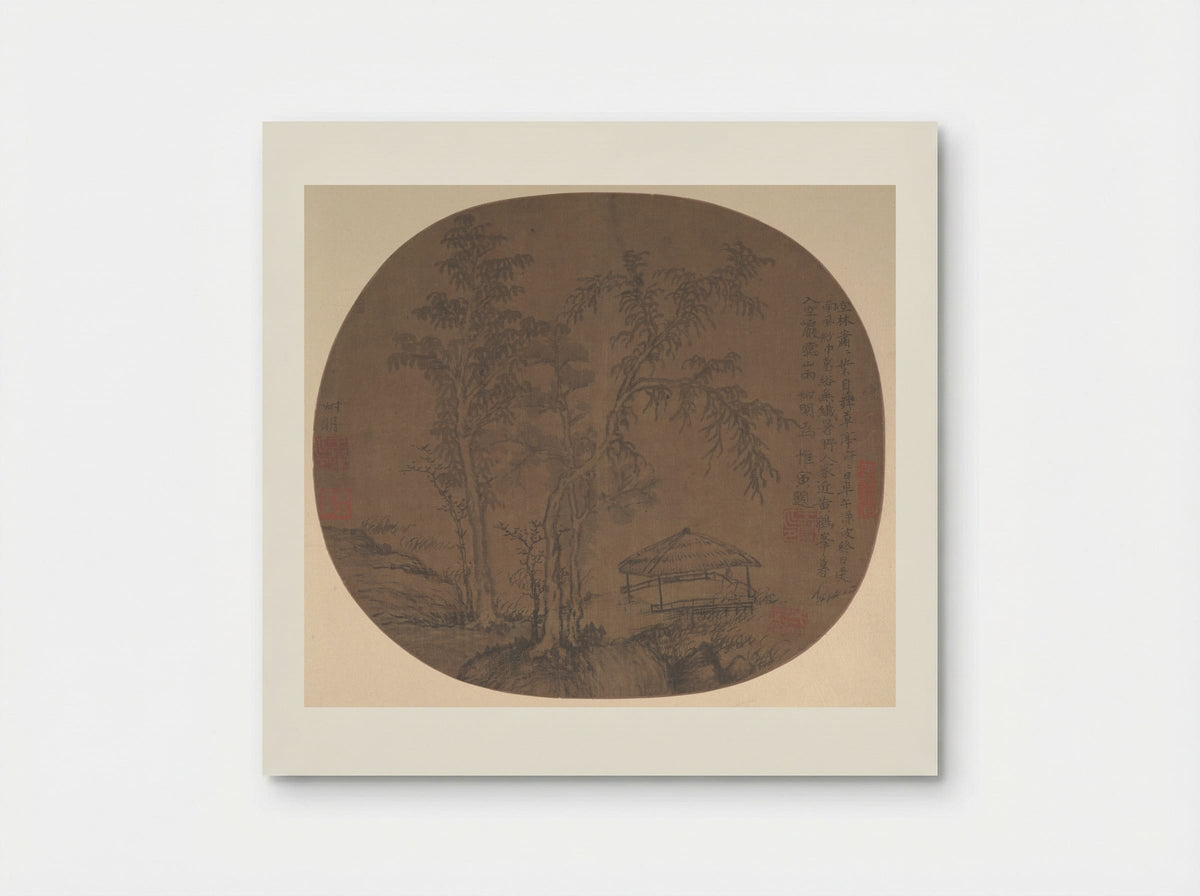 Sparse Trees and Pavilion - Wang Meng - Poster