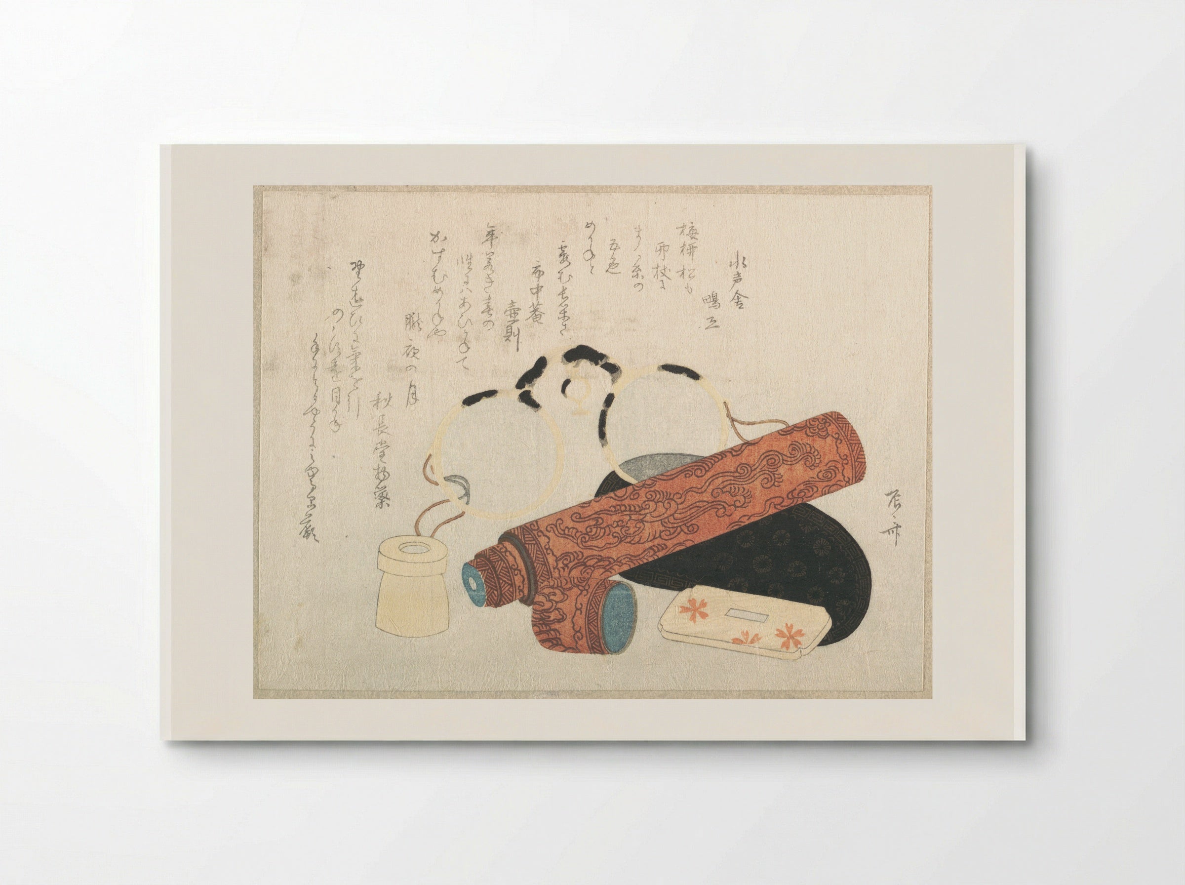 Spectacles and Telescope with Cases - Ryūryūkyo Shinsai - Poster