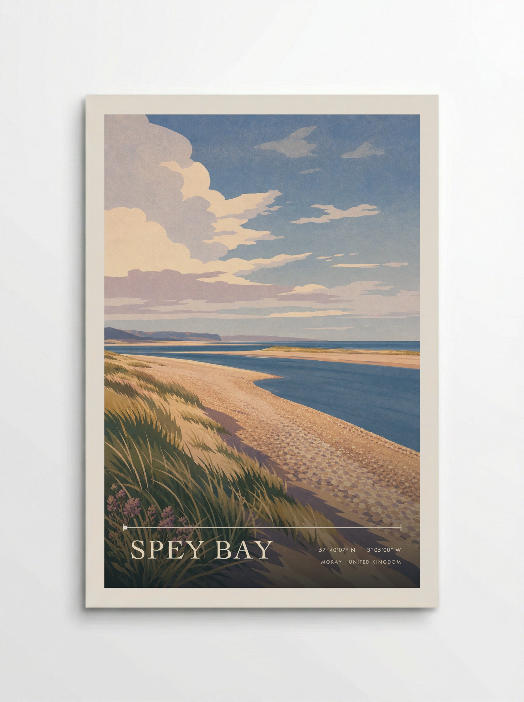 Spey Bay Moray United Kingdom Travel Poster - Poster