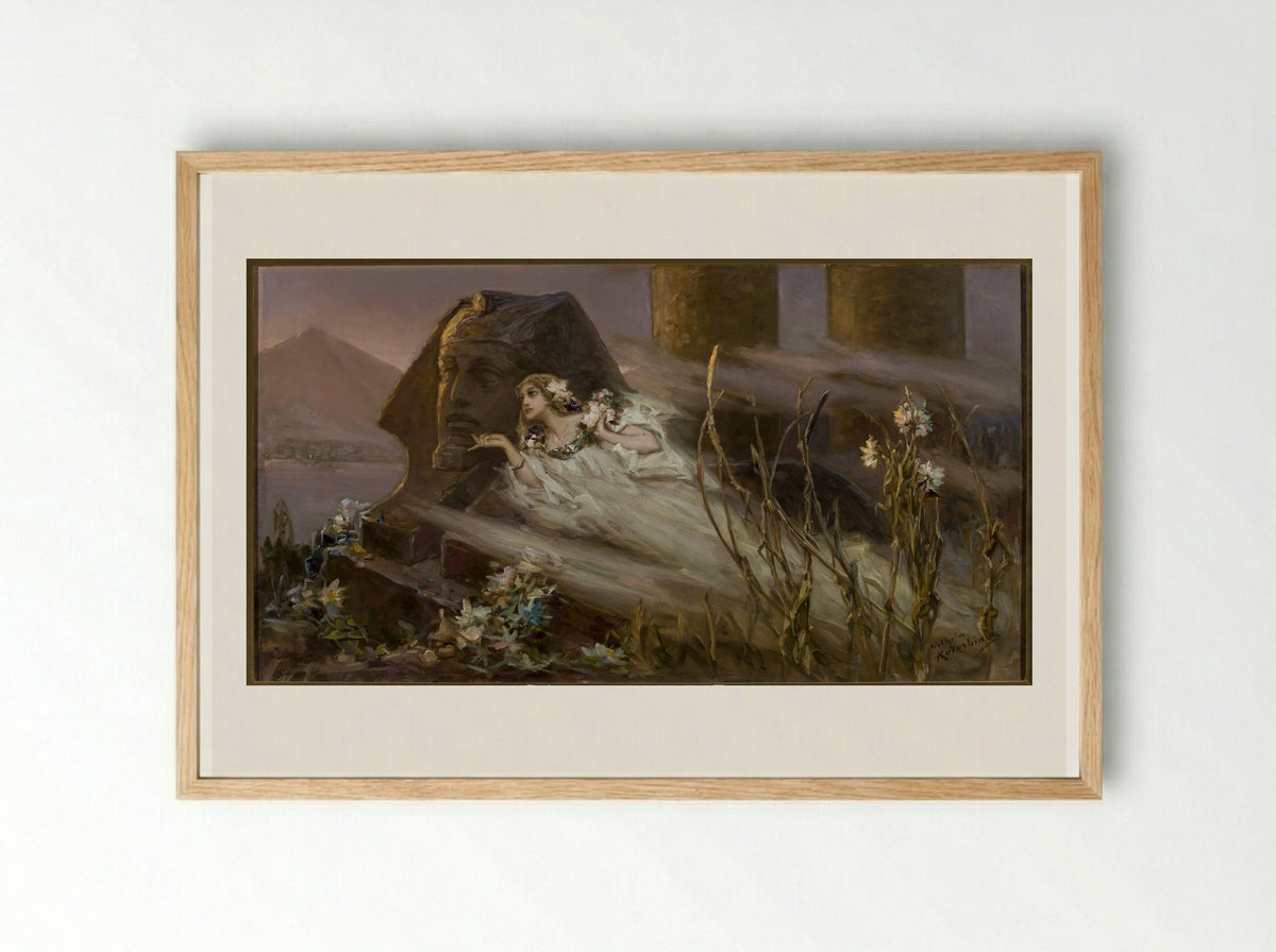 Sphinx - Wilhelm Kotarbinski - Framed Print Wood