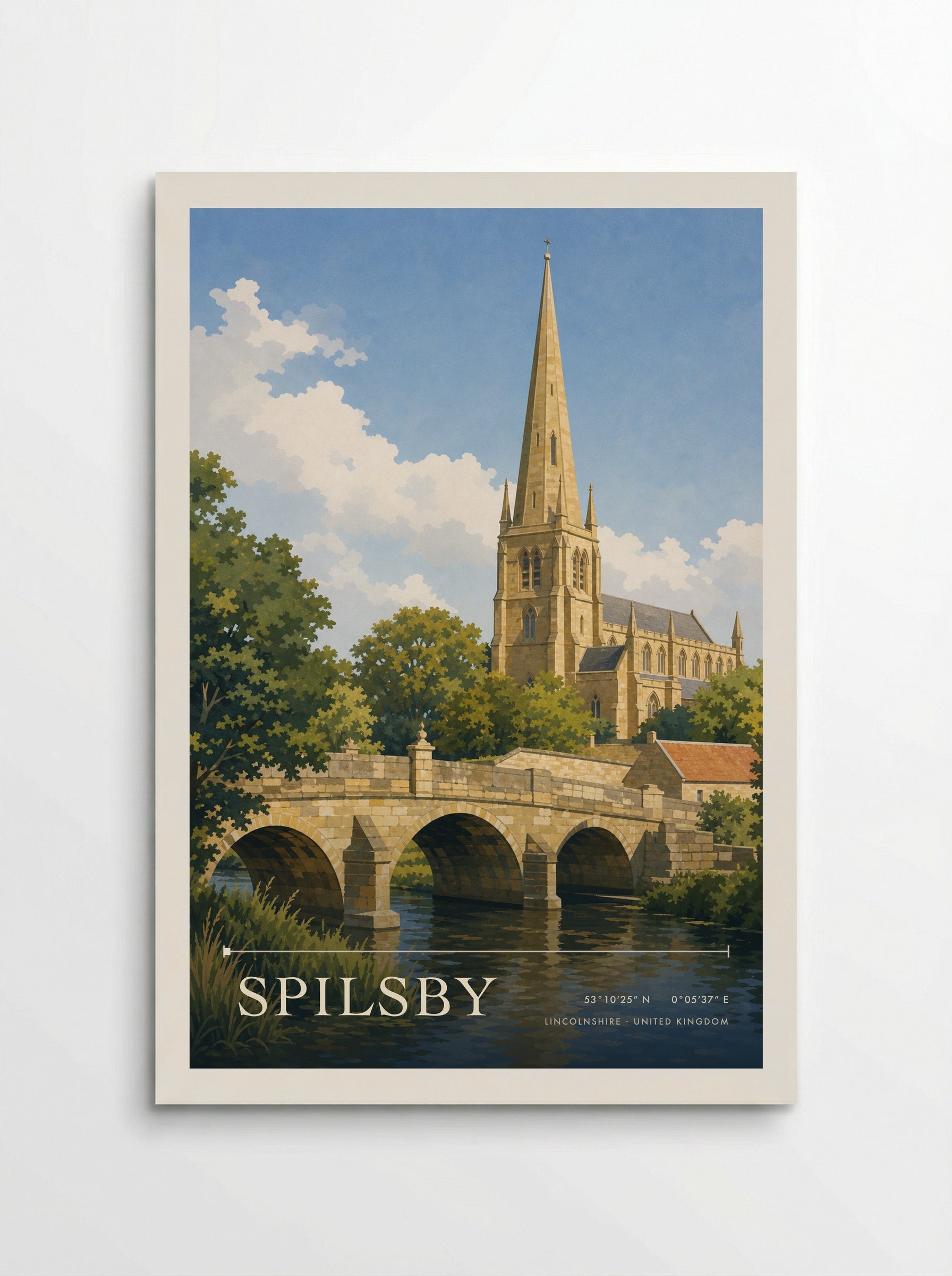 Spilsby Lincolnshire United Kingdom Travel Poster - Poster