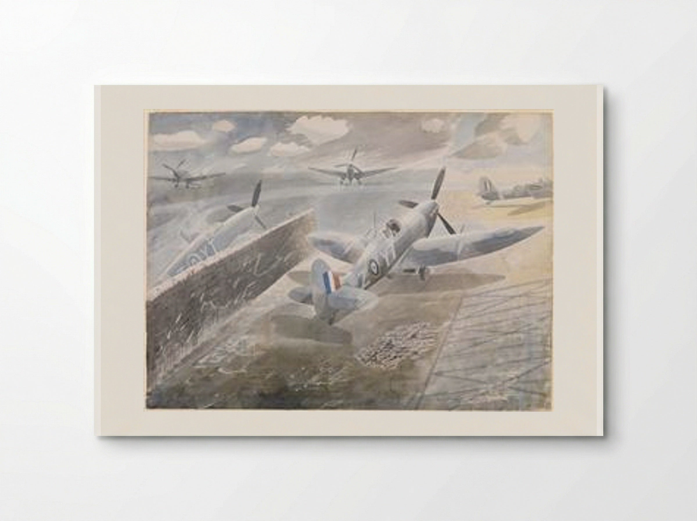 Spitfires at Sawbridgeworth - Eric Ravilious - Poster