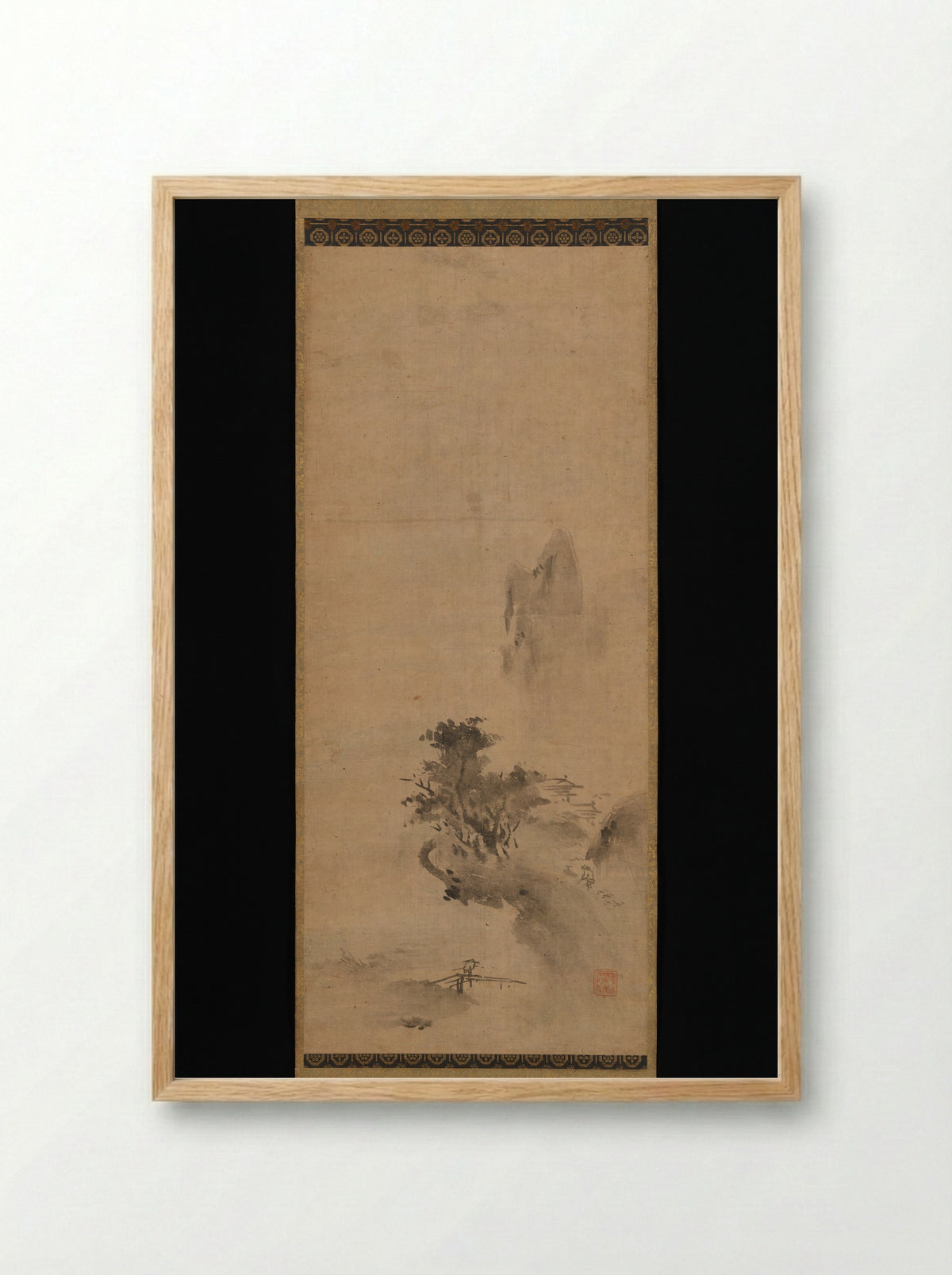 Splashed-Ink Landscape - Bokushō Shūshō - Framed Print Wood