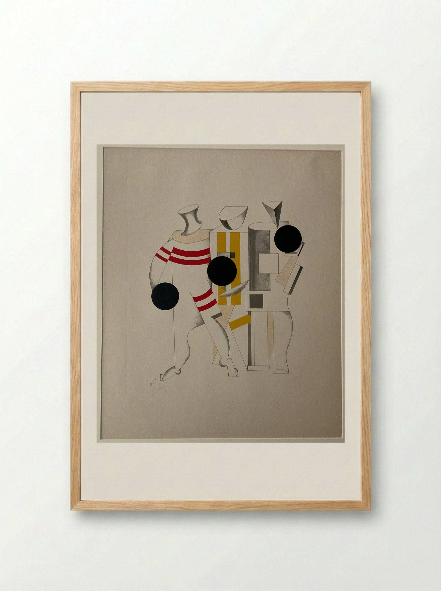Sportsmen - El Lissitzky - Framed Print Wood