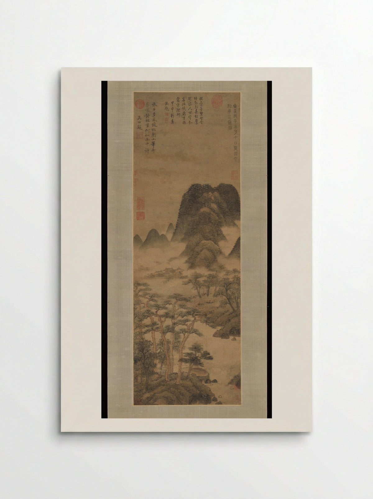 Spring Clouds at the Pine Studio - Zhang Yu - Poster