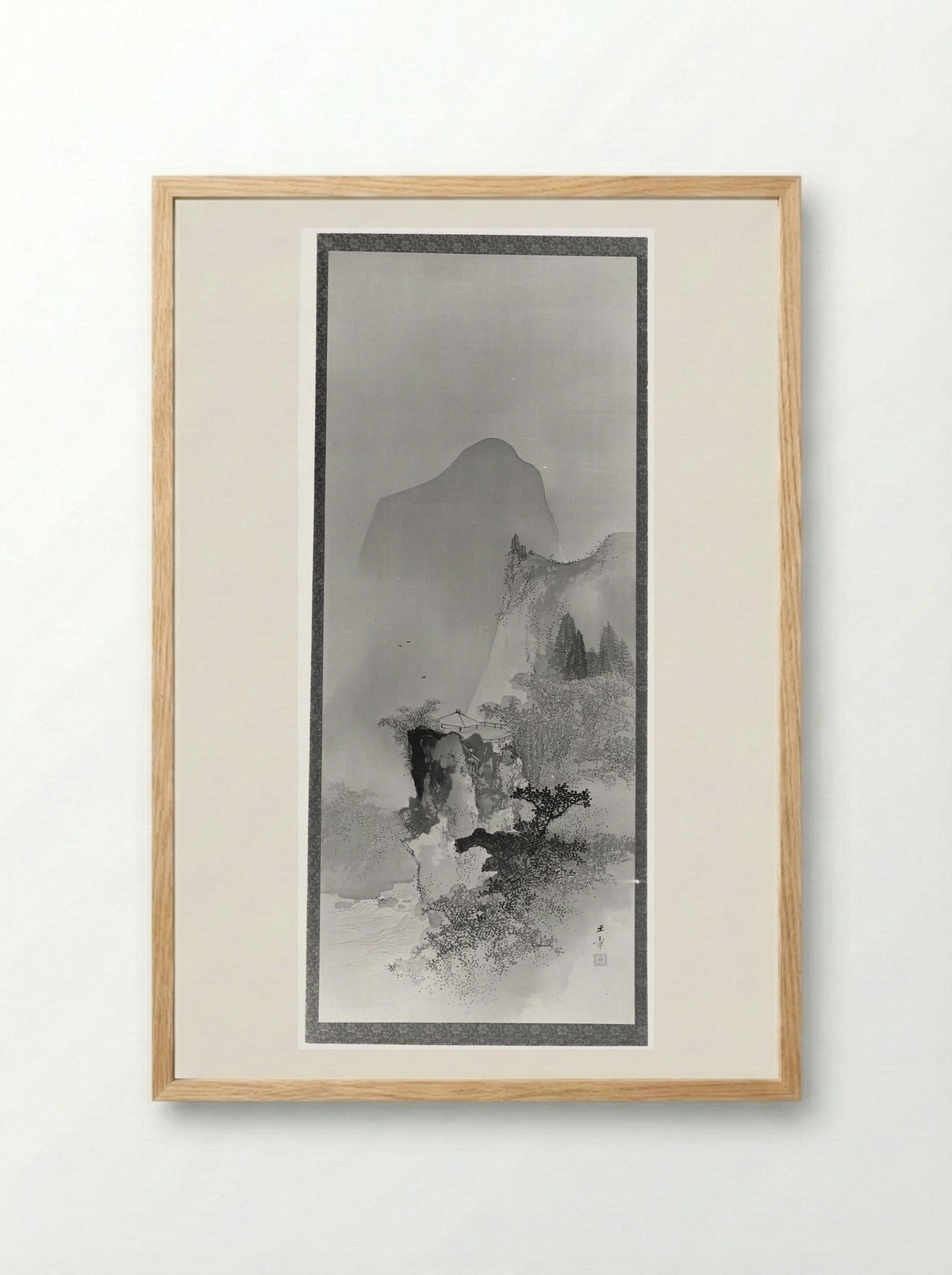 Spring Landscape - Kawabata Gyokushō - Framed Print Wood