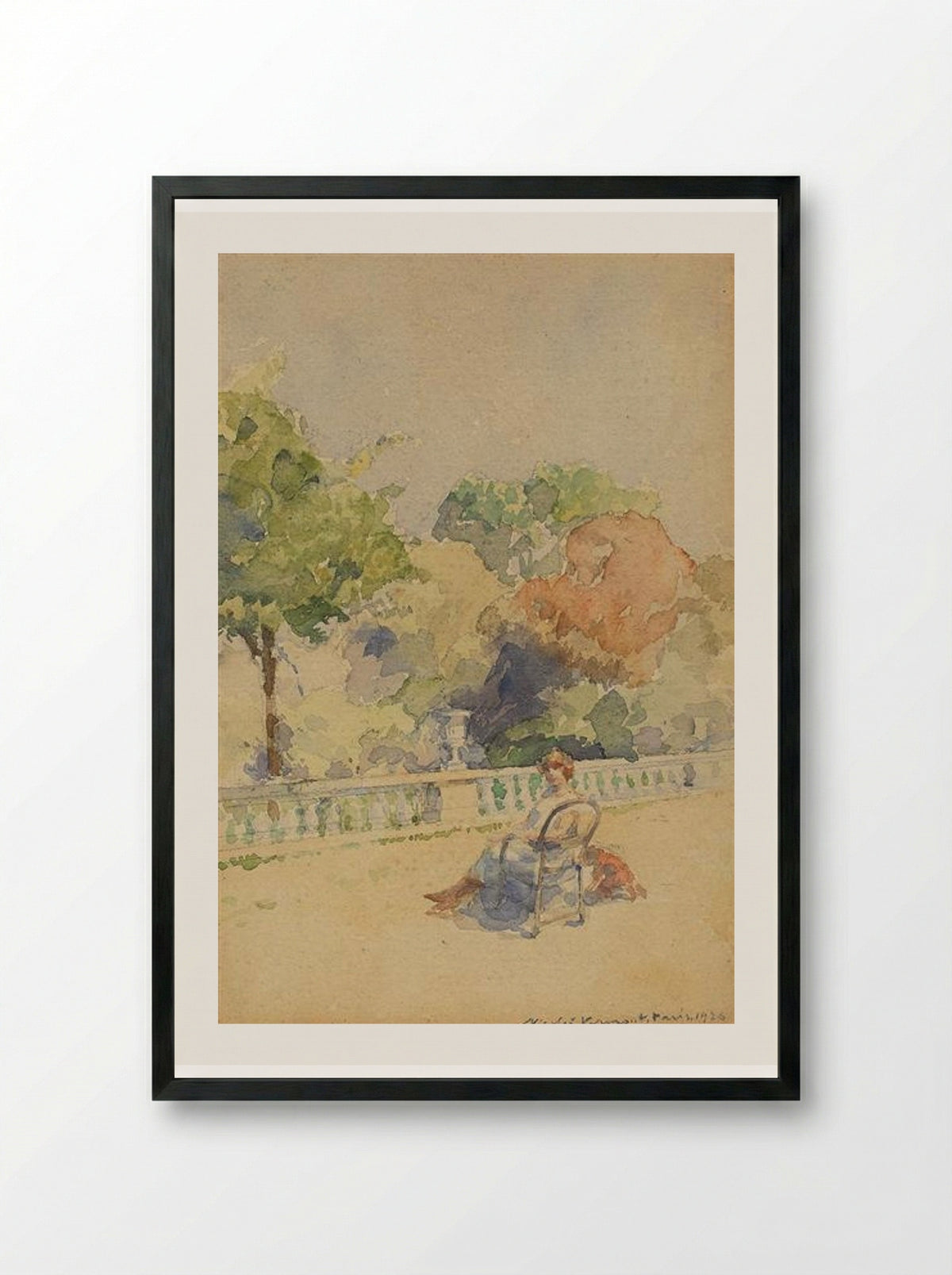 Spring Noon - Nicolae Vermont - Framed Print Black