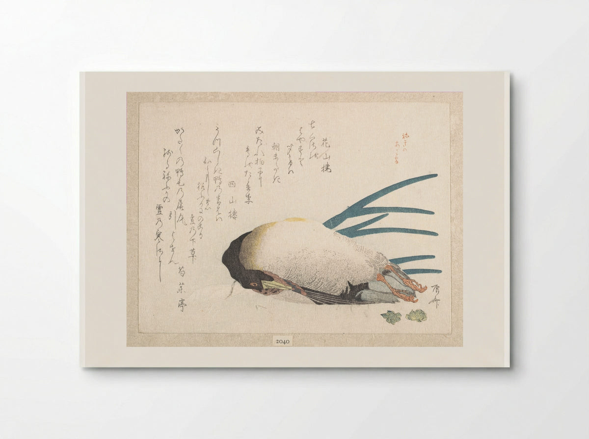 Spring Rain Collection: Duck and Scallions - Ryūryūkyo Shinsai - Poster