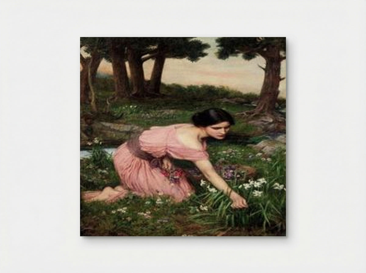 Spring Spreads One Green Lap of Flowers - John William Waterhouse - Poster