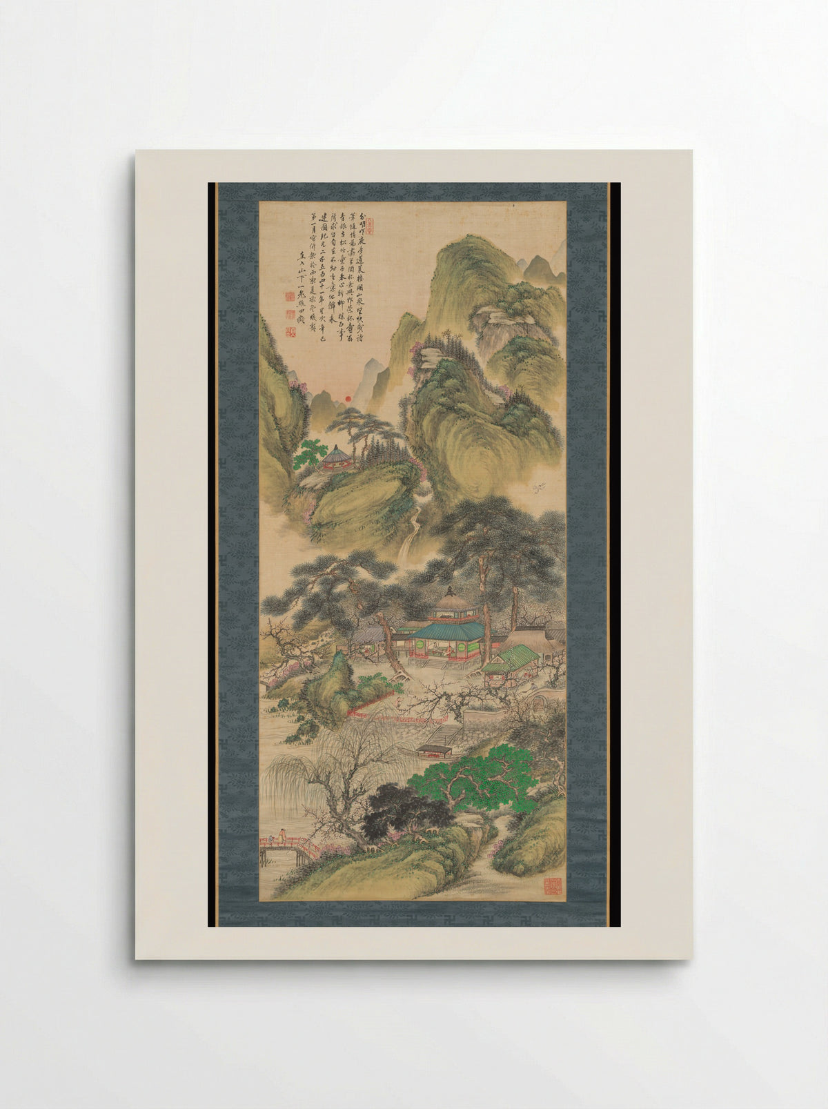 Spring Sunrise at Mount Penglai - Tanomura Chokunyū - Poster