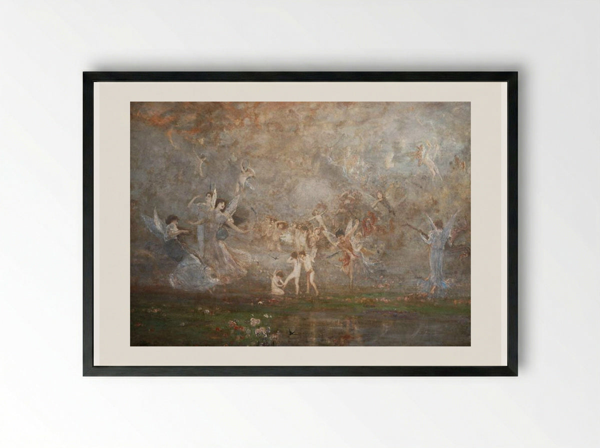 Spring Symphony - Nikolaos Gyzis - Framed Print Black