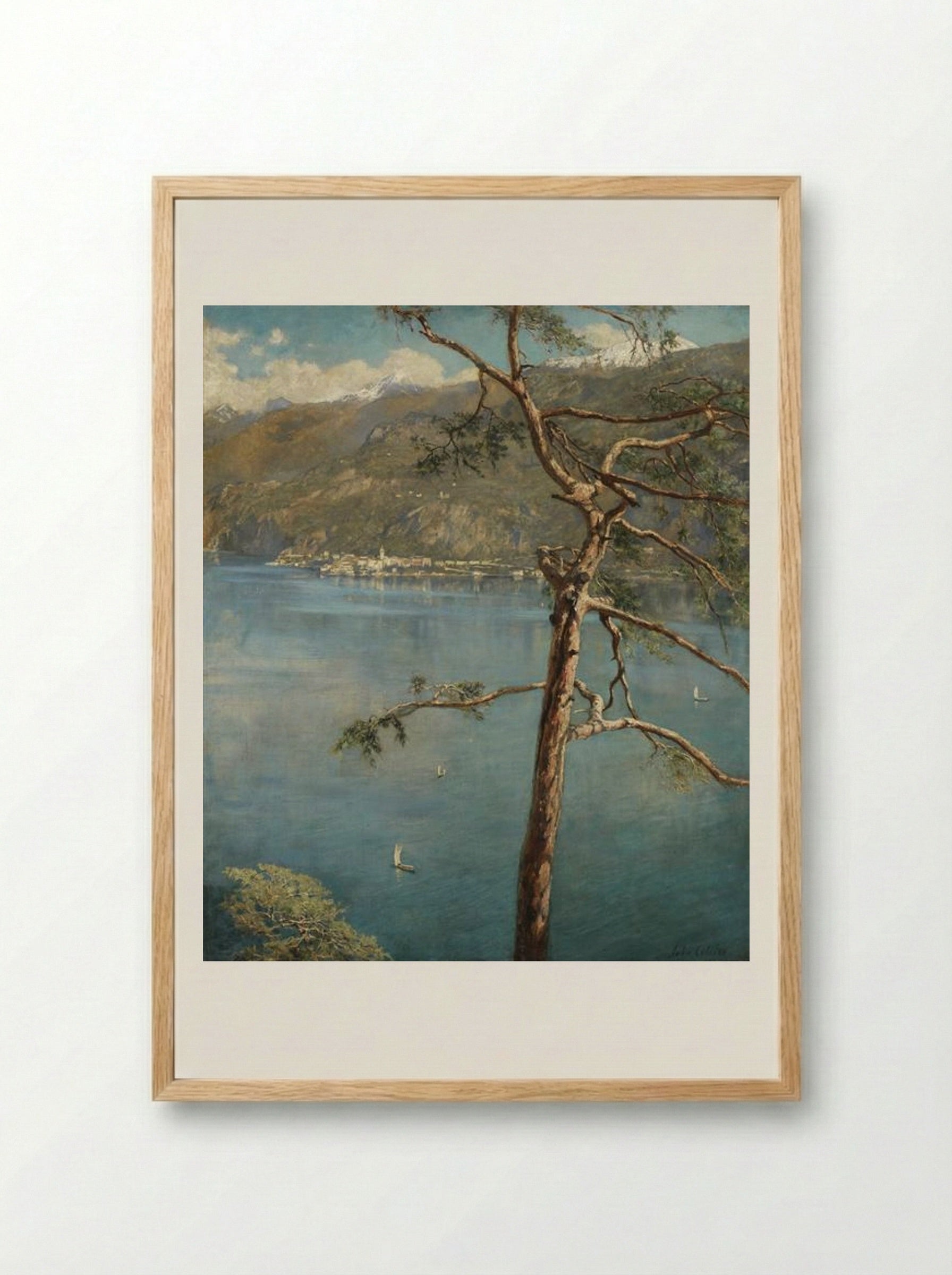 Spring at Cadenabbia - John Collier - Framed Print Wood