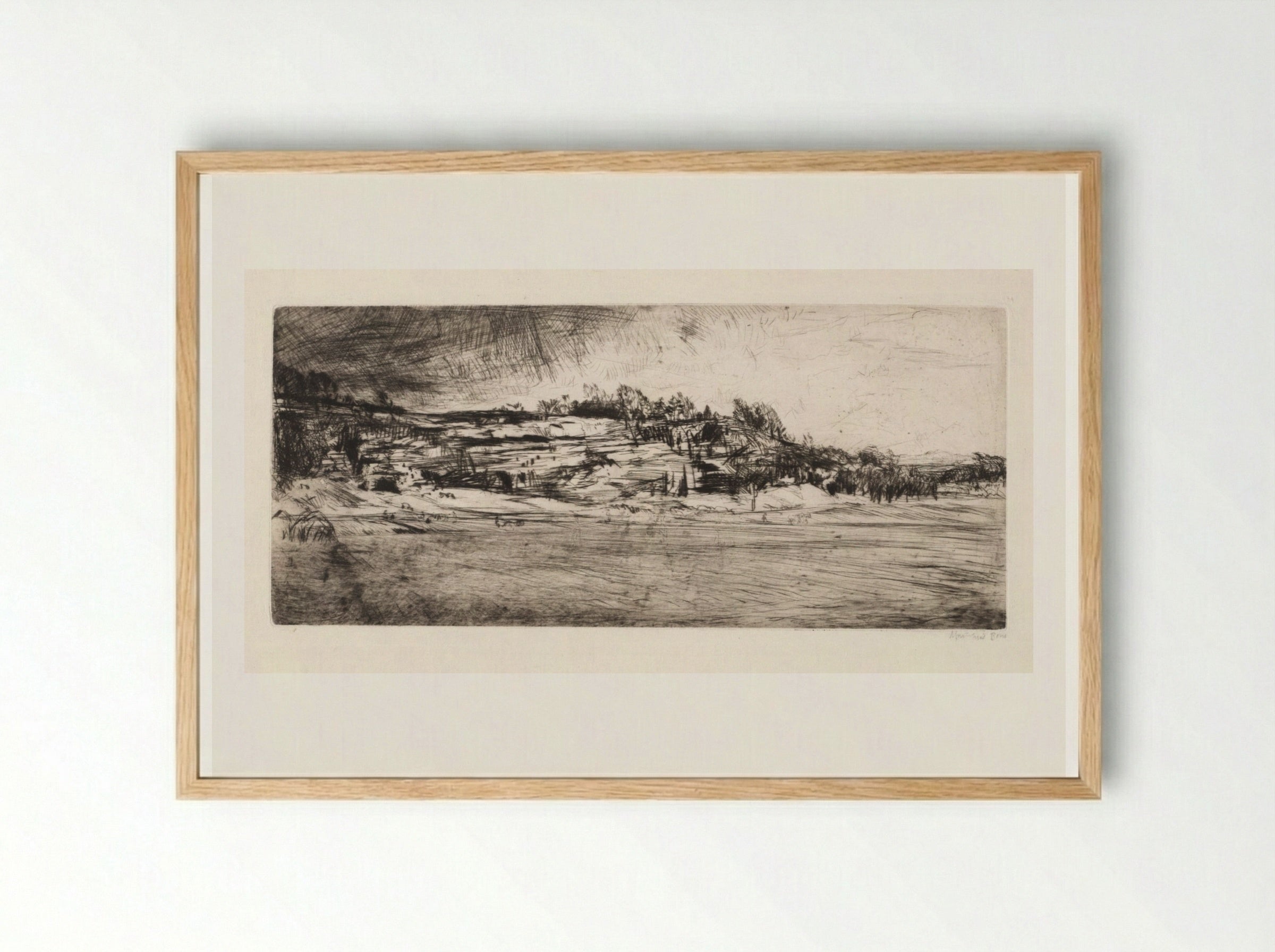 Spring at Cardross - Muirhead Bone - Framed Print Wood