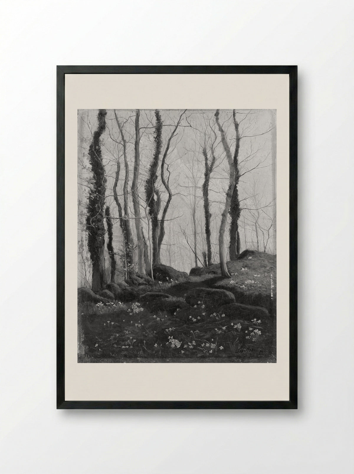 Spring in Brittany - Paul Sébillot - Framed Print Black