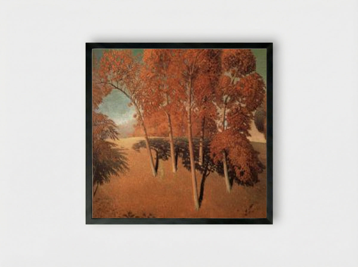 Spring's Oak - Grant Wood - Framed Print Black