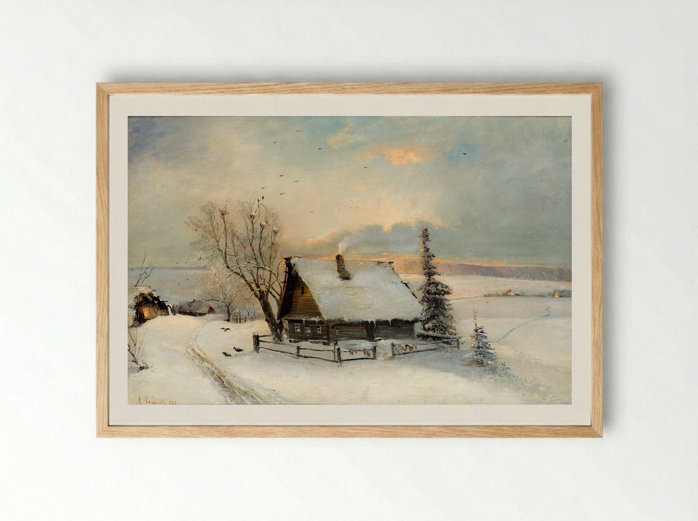 Spring - Aleksey Savrasov - Framed Print Wood