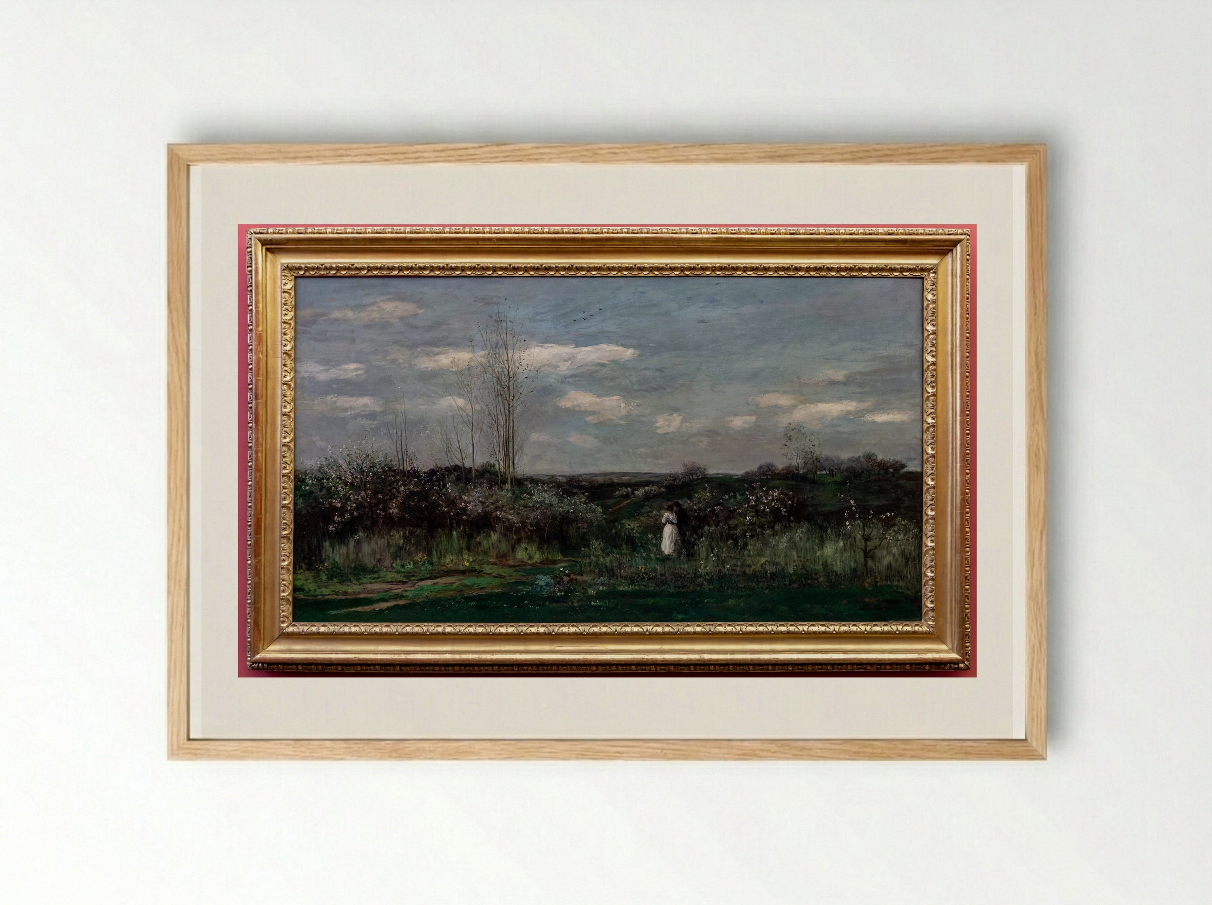 Spring - Charles-François Daubigny - Framed Print Wood