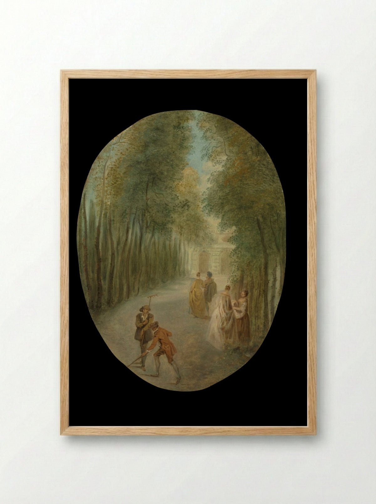 Spring - Jean-Baptiste Pater - Framed Print Wood