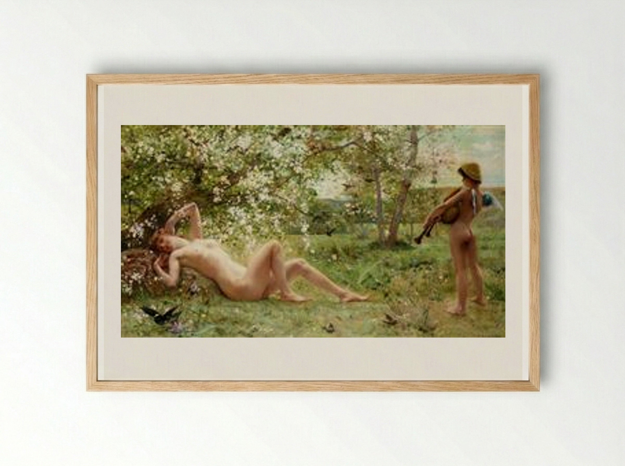 Springtime Awakening - Luc-Olivier Merson - Framed Print Wood