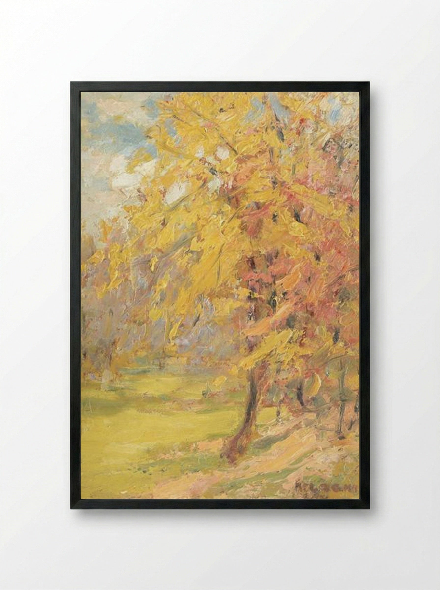Springtime - Kimon Loghi - Framed Print Black