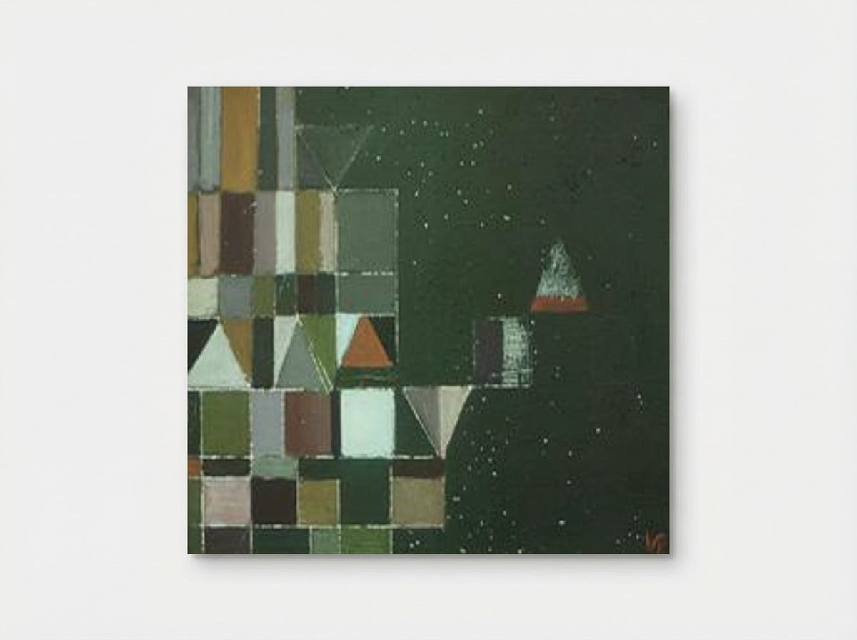 Square Motif Green & Lilac - Victor Pasmore - Poster