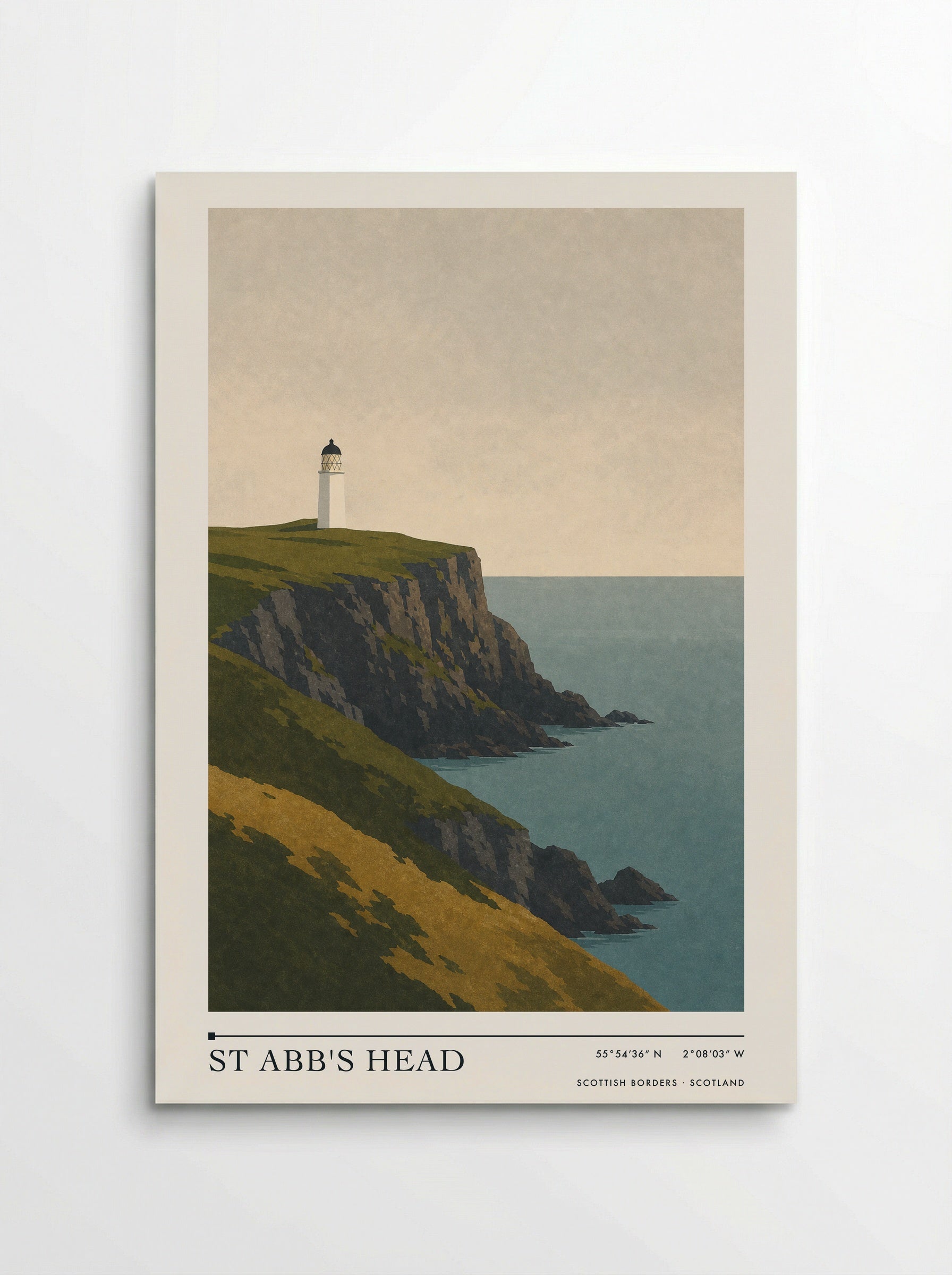 St Abb's Head Travel Poster Artwork - Poster