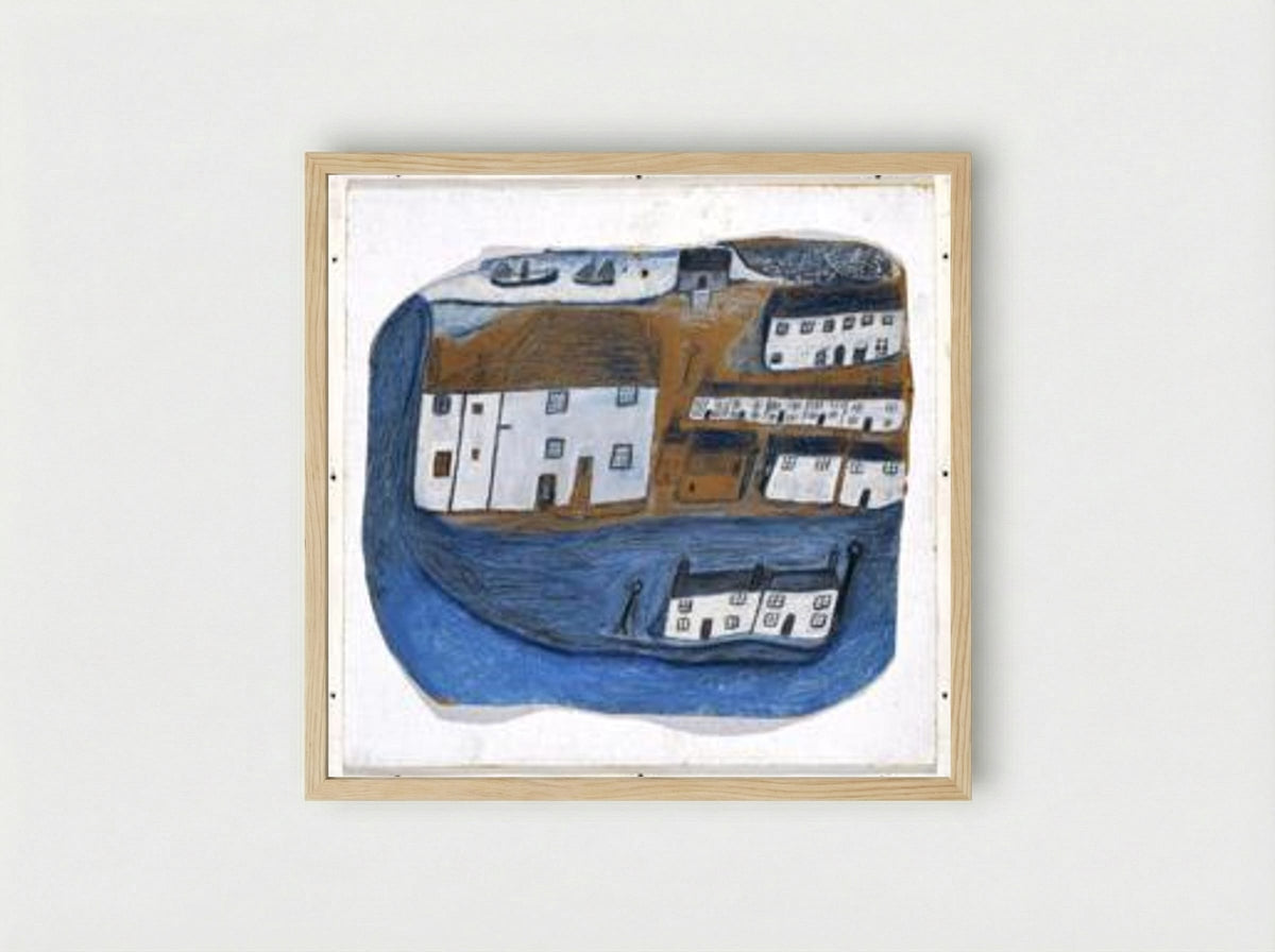 St Ives - Alfred Wallis - Framed Print Wood